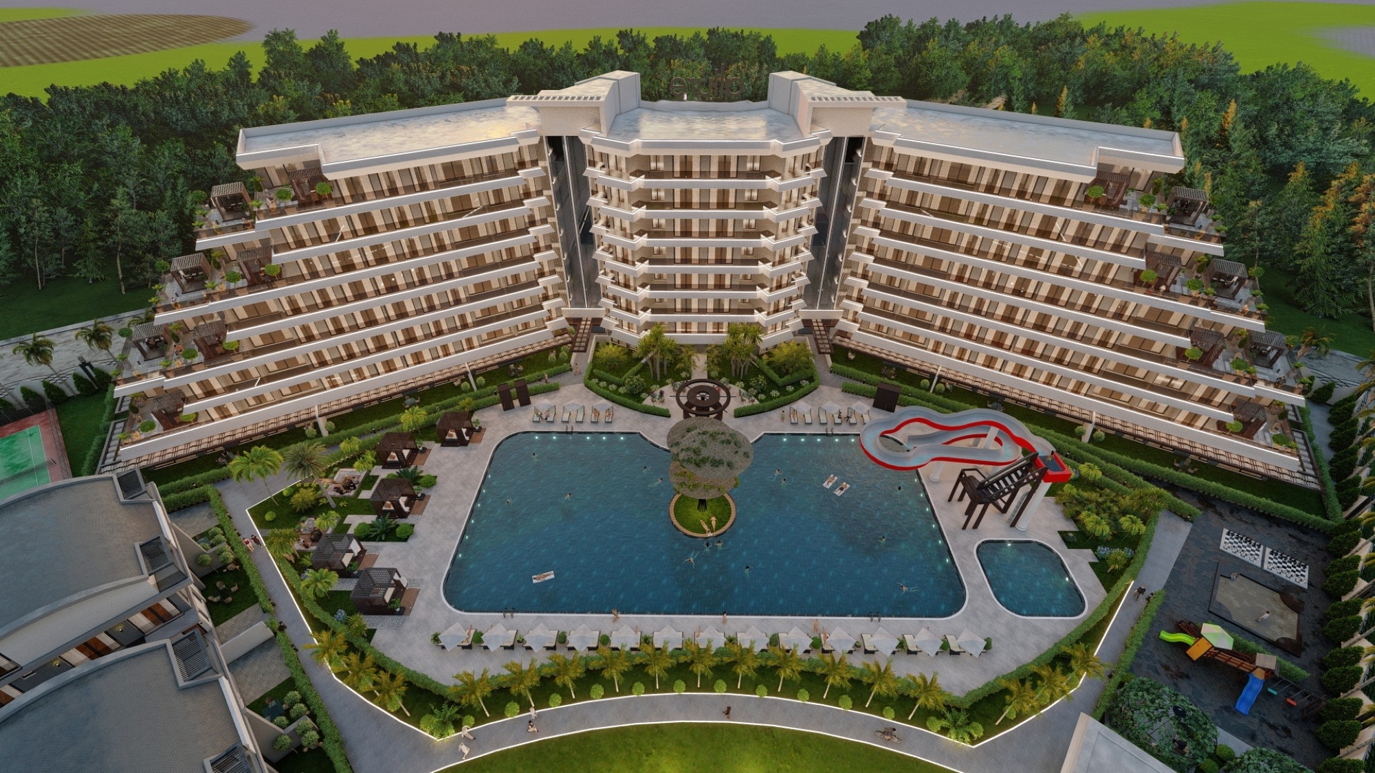 Luxuriöses Bergblick 3+1 Duplex in Antalya - ALTINTAŞ