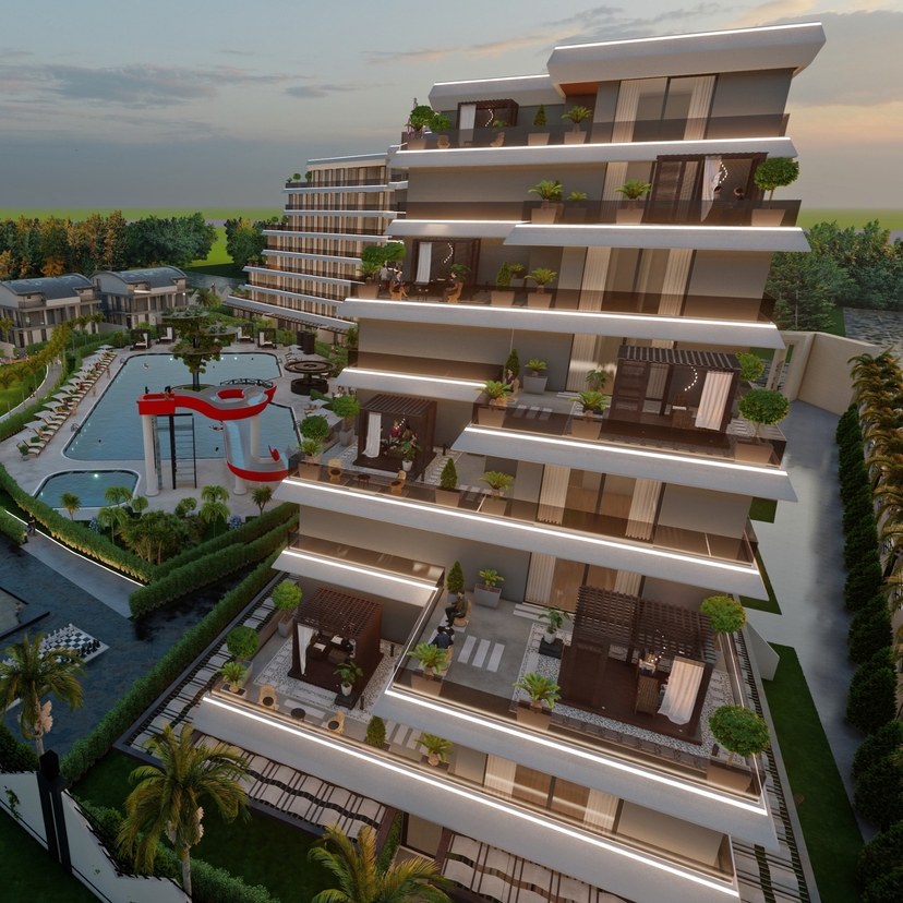 Luxuriöses Bergblick 3+1 Duplex in Antalya - ALTINTAŞ