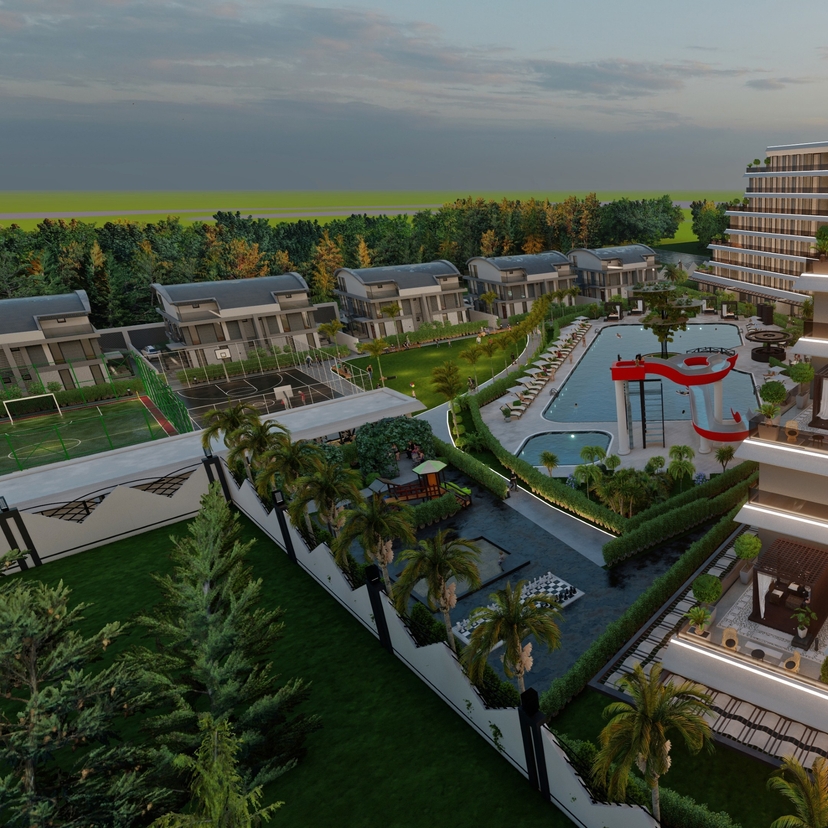 Luxuriöses Bergblick 3+1 Duplex in Antalya - ALTINTAŞ