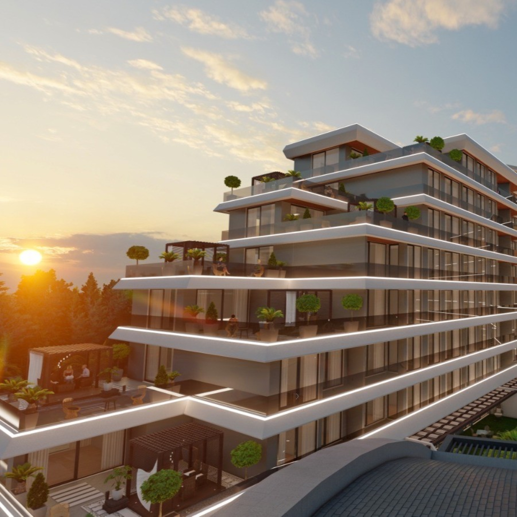 Luxuriöses Bergblick 3+1 Duplex in Antalya - ALTINTAŞ