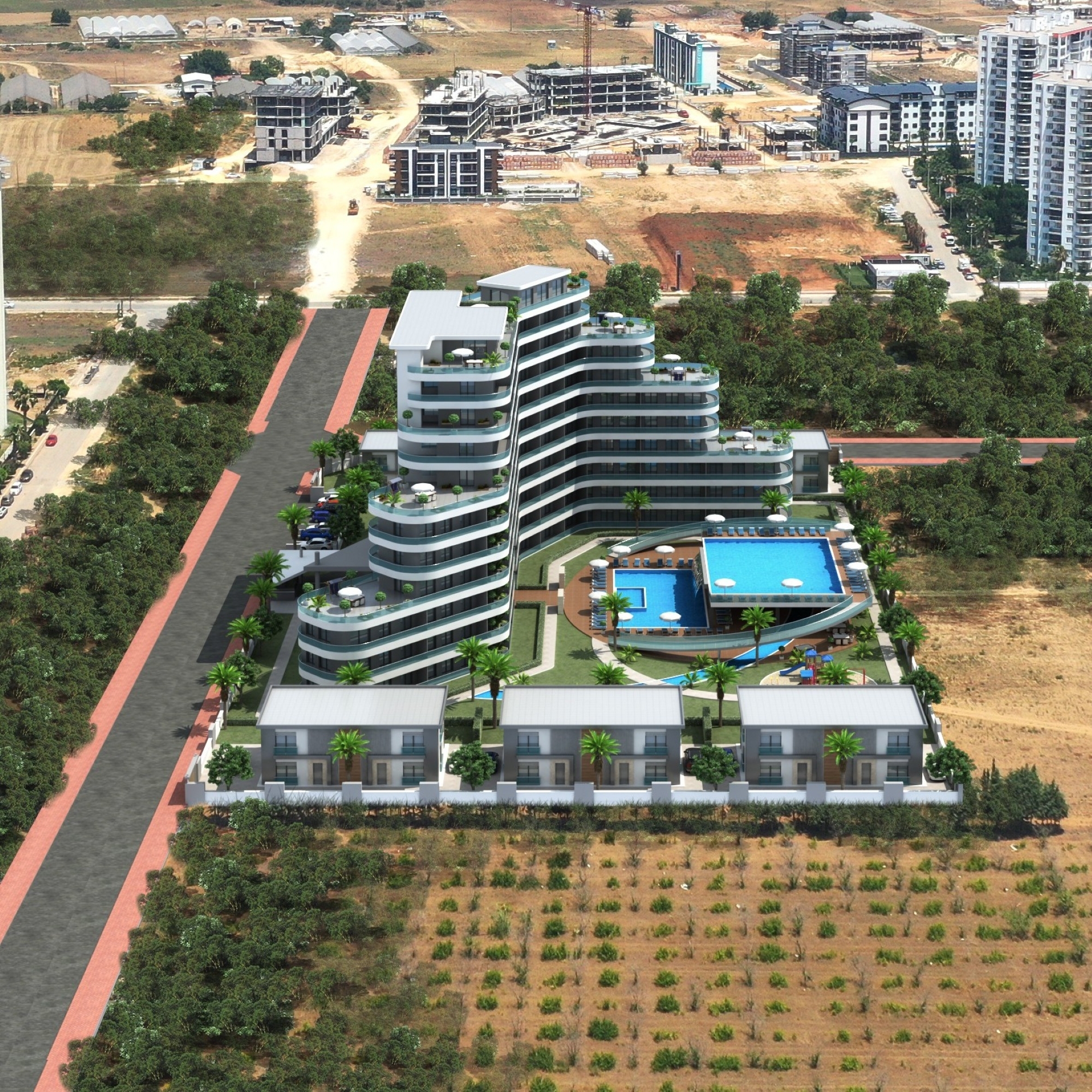Luxury 1+1 Apartment with Mountain View, Antalya-ALTINTAŞ
