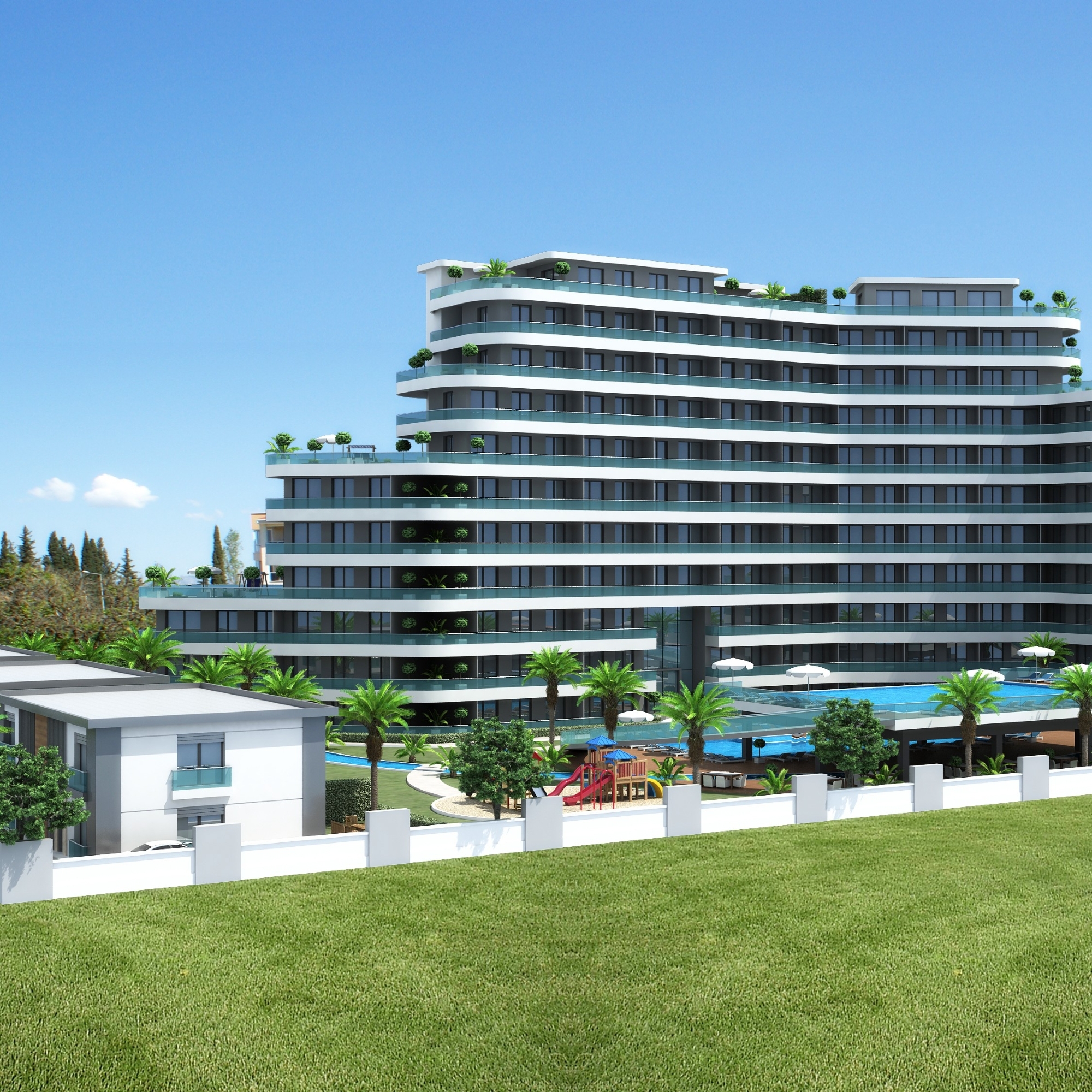 Luxury 1+1 Apartment with Mountain View, Antalya-ALTINTAŞ