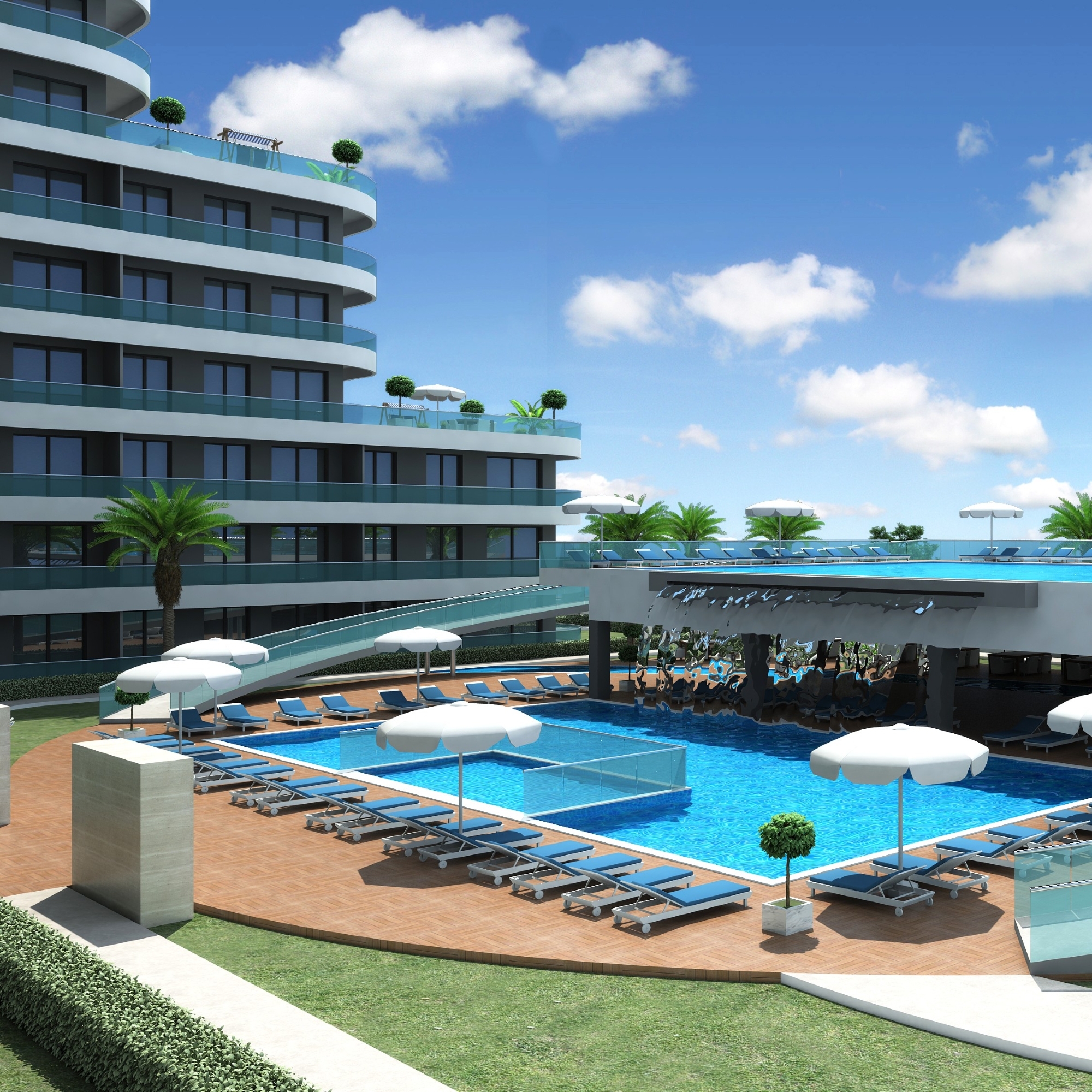 Luxury 1+1 Apartment with Mountain View, Antalya-ALTINTAŞ