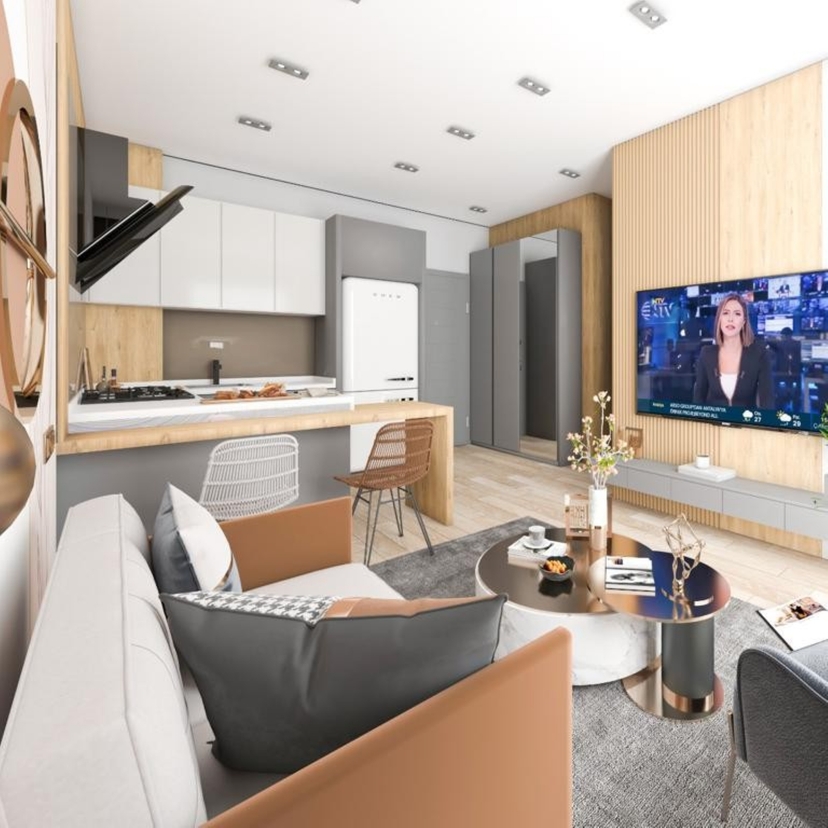 Luxury 1+1 Apartment with Mountain View, Antalya-ALTINTAŞ