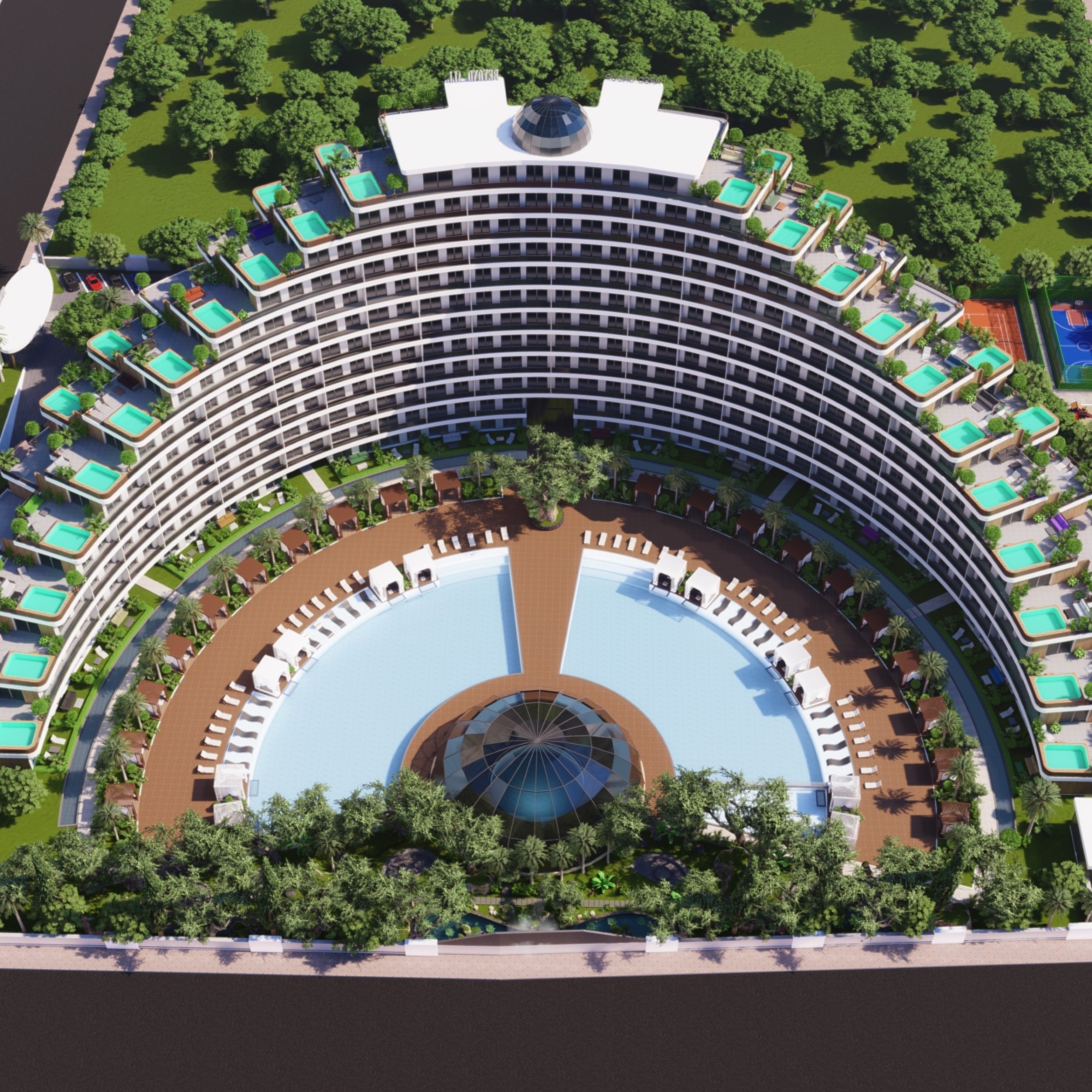 Luxuriöse 2+1 Wohnung mit Bergblick in Antalya - ALTINTAŞ