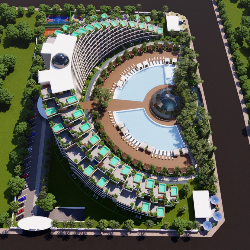 Luxuriöse 2+1 Wohnung mit Bergblick in Antalya - ALTINTAŞ