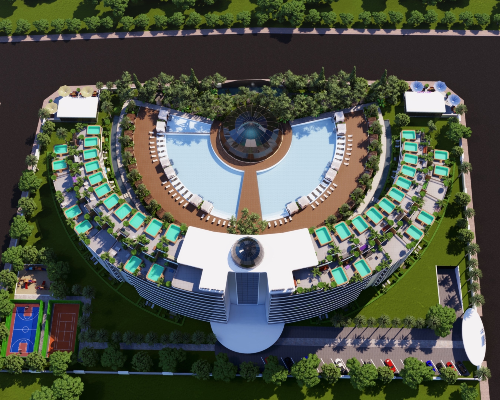 Luxuriöse 2+1 Wohnung mit Bergblick in Antalya - ALTINTAŞ