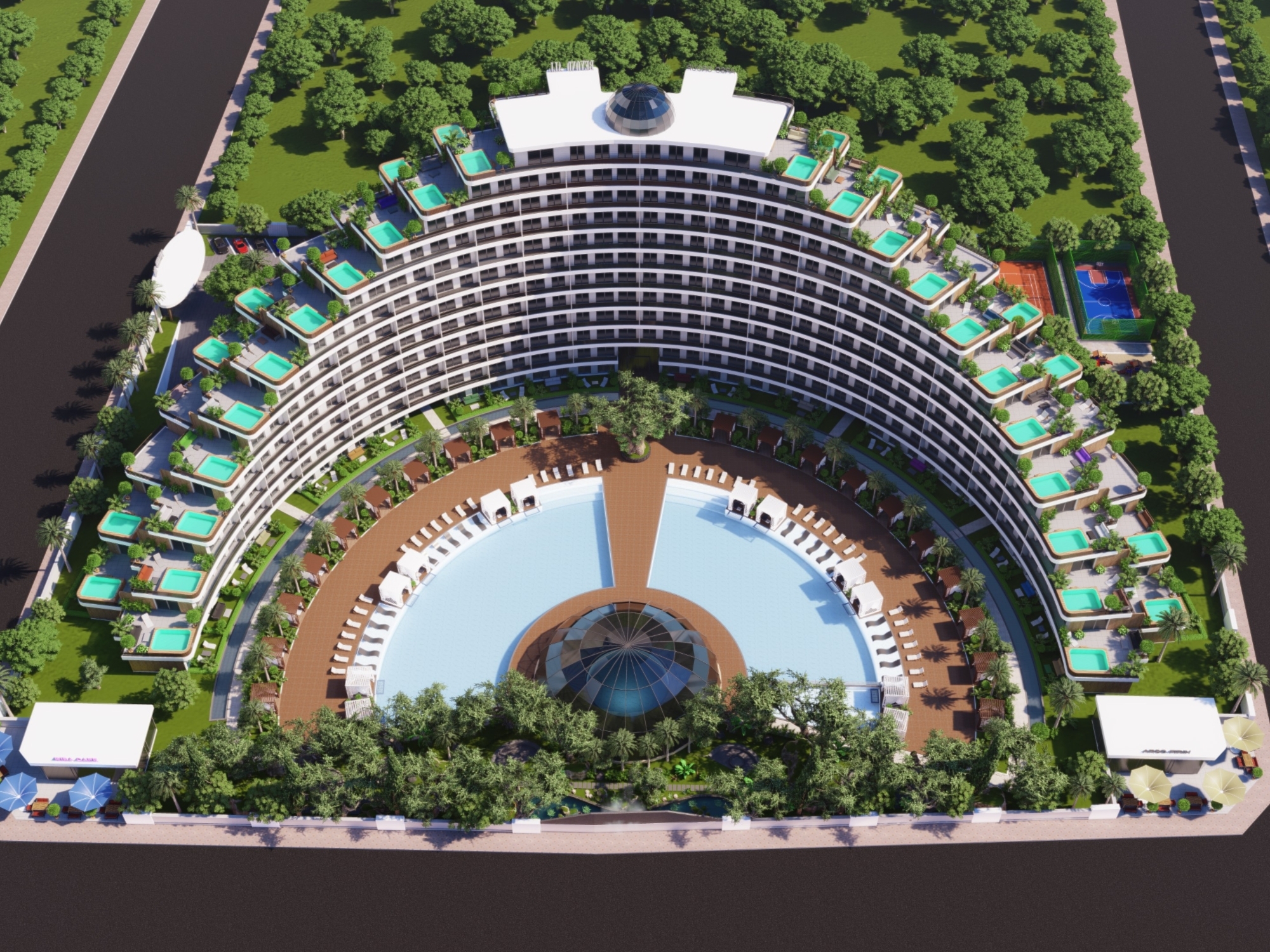 Luxuriöse 2+1 Wohnung mit Bergblick in Antalya - ALTINTAŞ