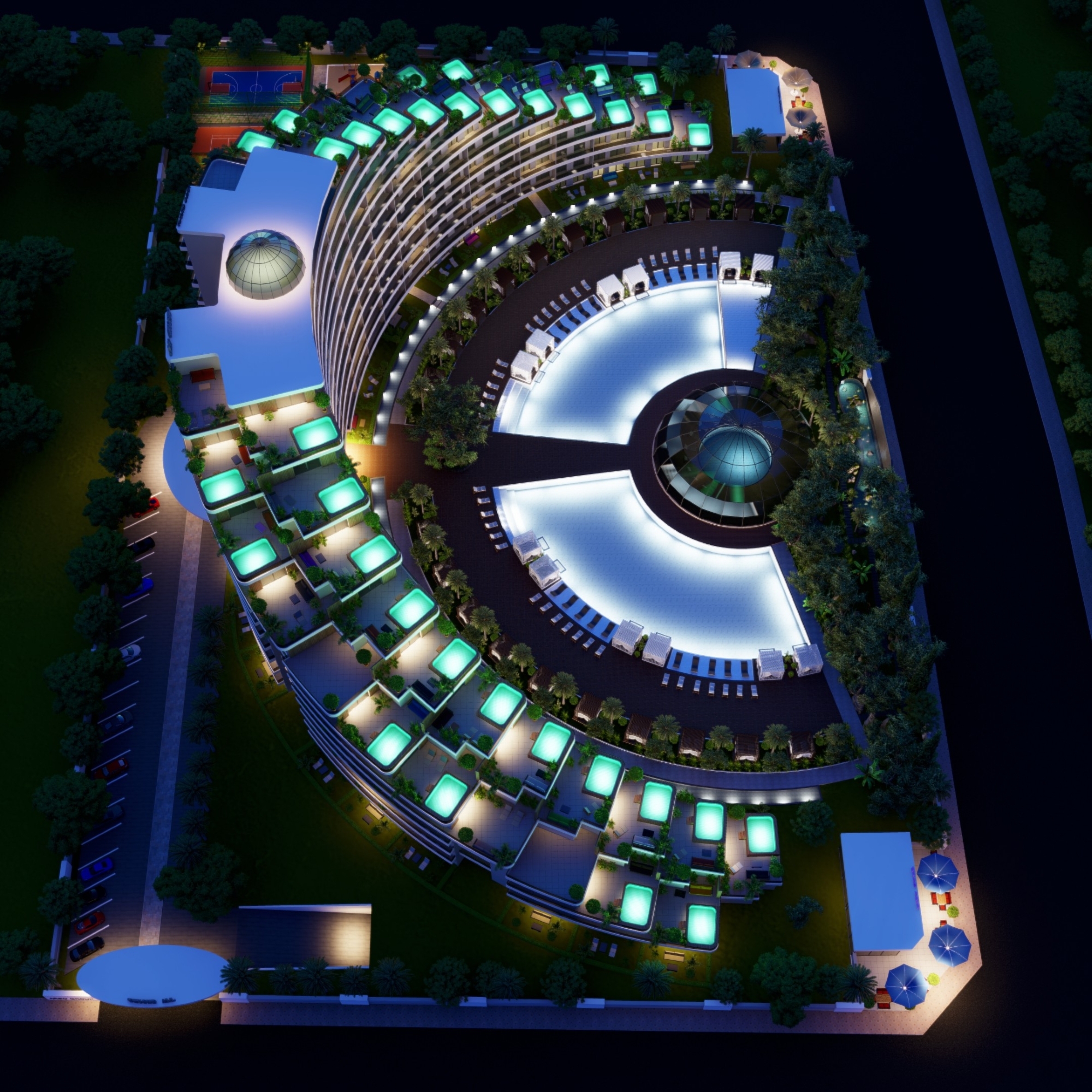 Luxuriöse 2+1 Wohnung mit Bergblick in Antalya - ALTINTAŞ
