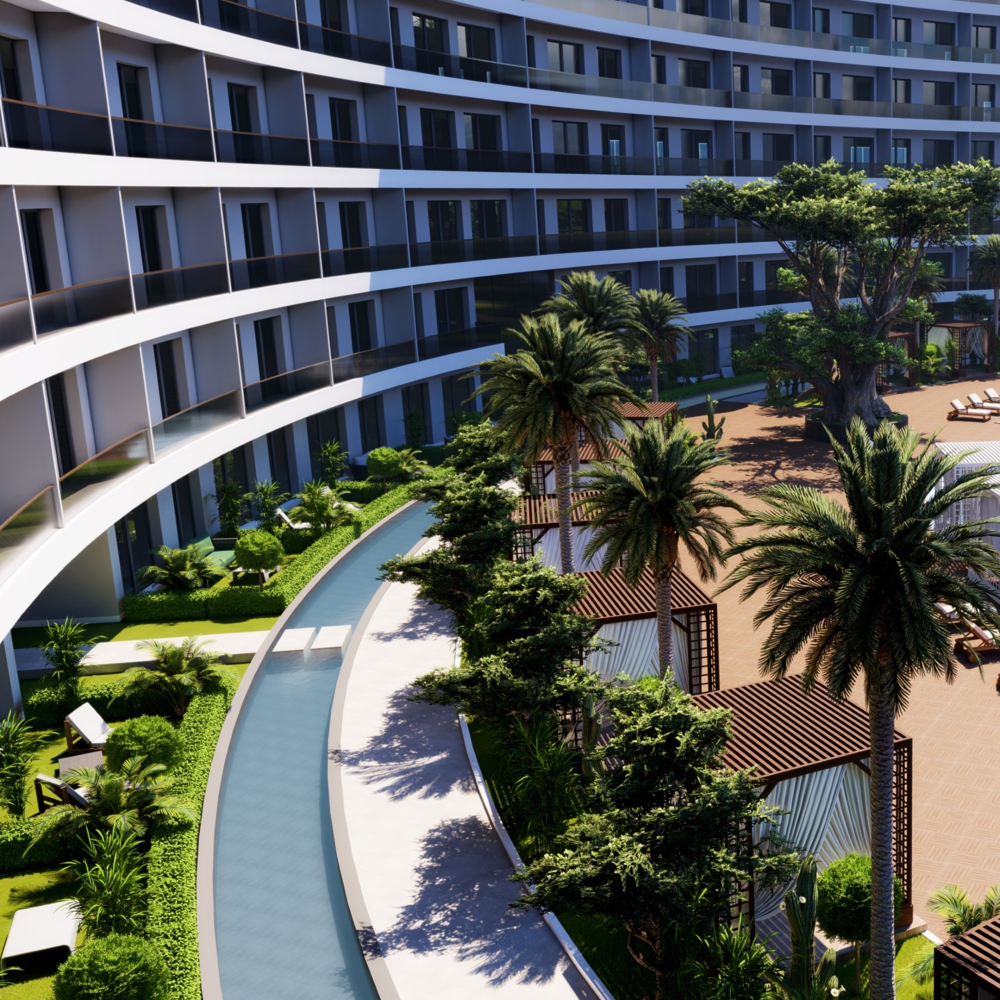 Luxuriöse 2+1 Wohnung mit Bergblick in Antalya - ALTINTAŞ