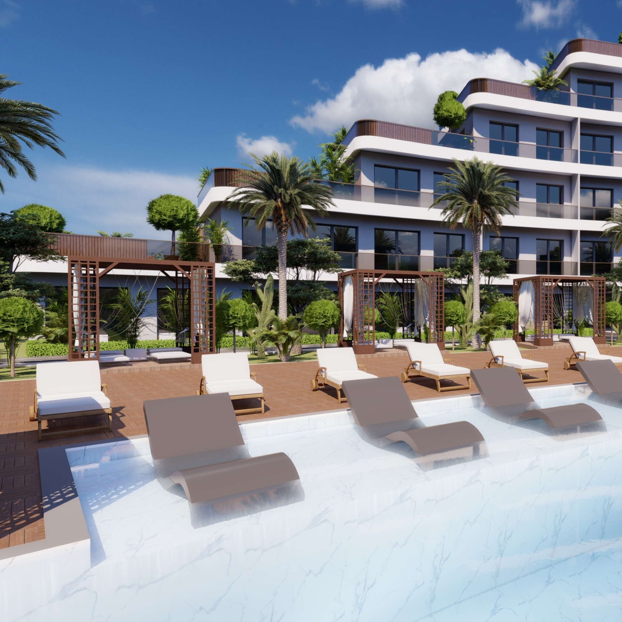 Luxuriöse 2+1 Wohnung mit Bergblick in Antalya - ALTINTAŞ