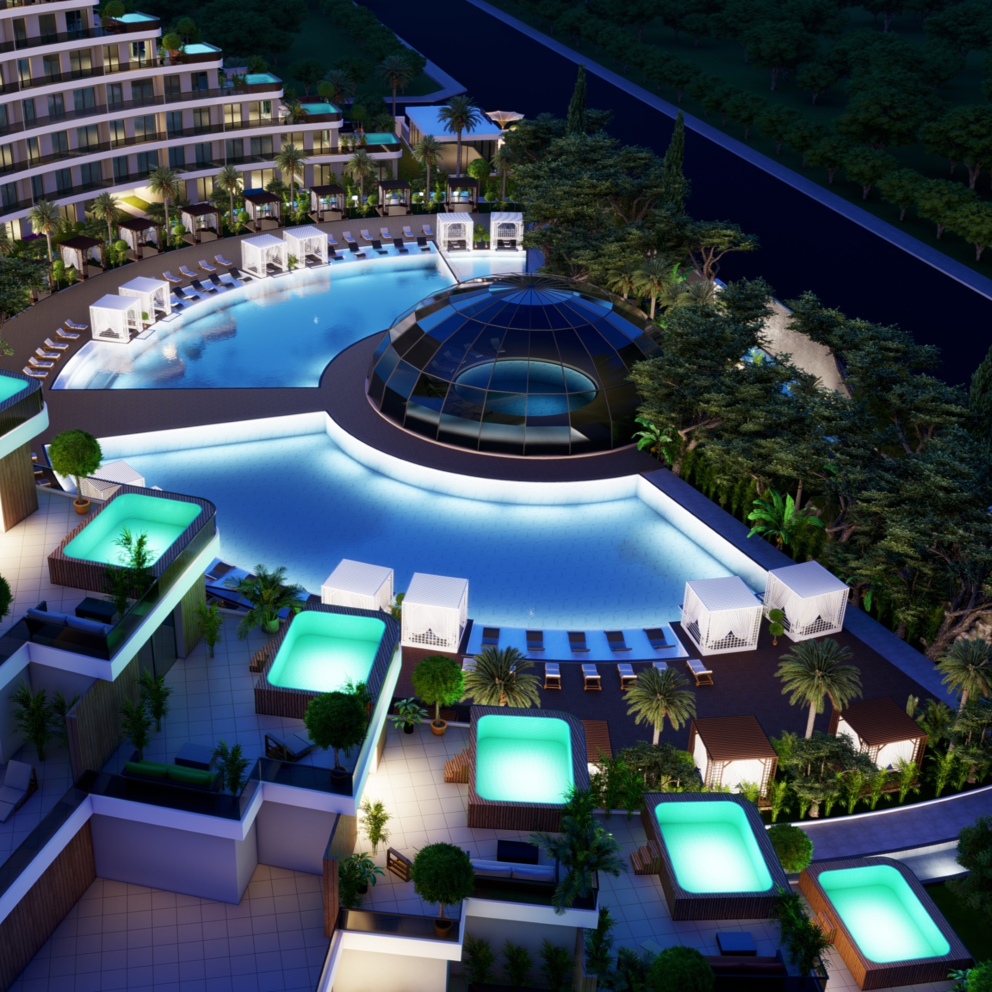 Luxuriöse 2+1 Wohnung mit Bergblick in Antalya - ALTINTAŞ