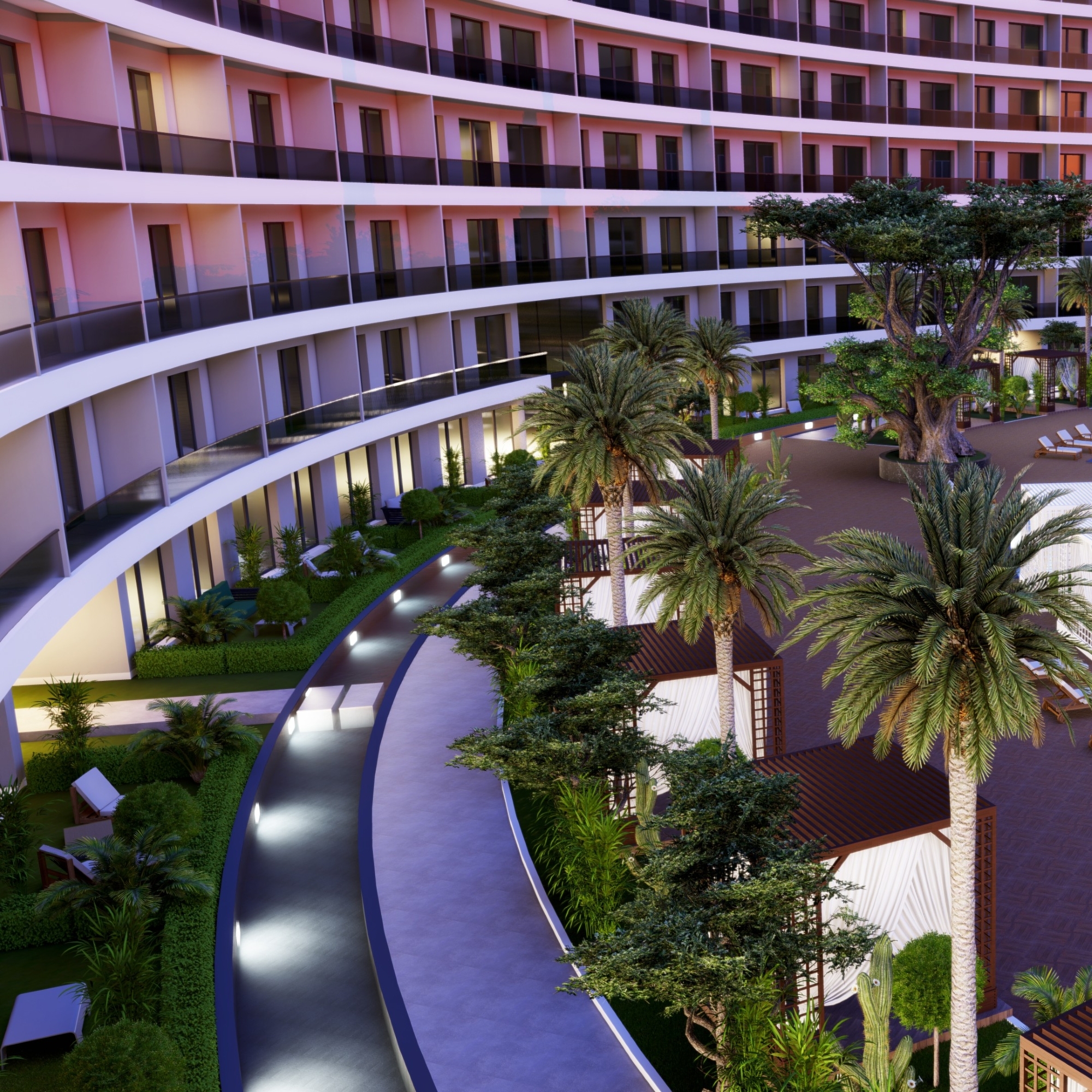 Luxuriöse 2+1 Wohnung mit Bergblick in Antalya - ALTINTAŞ