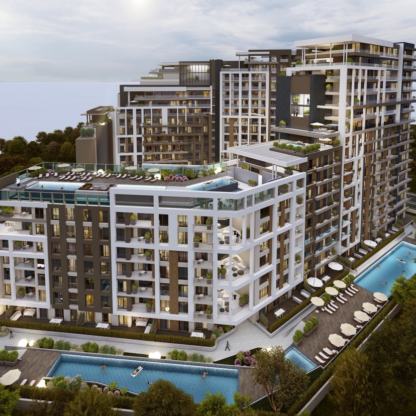Luxuriöses 1+1 Apartment mit Bergblick, ALTINTAŞ