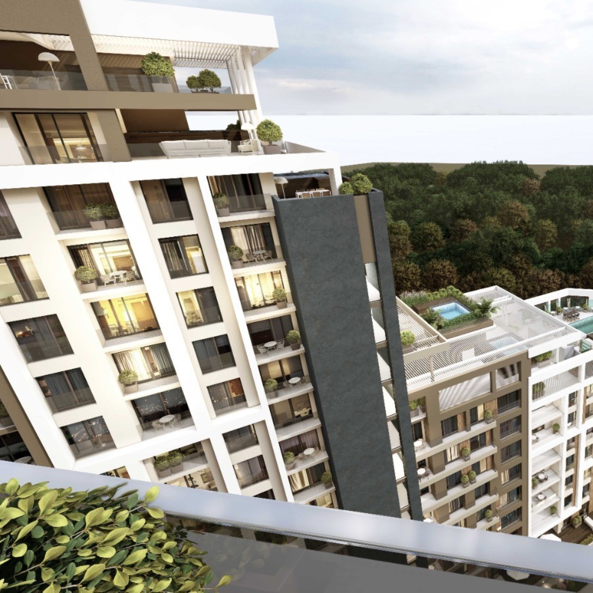 Luxuriöses 1+1 Apartment mit Bergblick, ALTINTAŞ