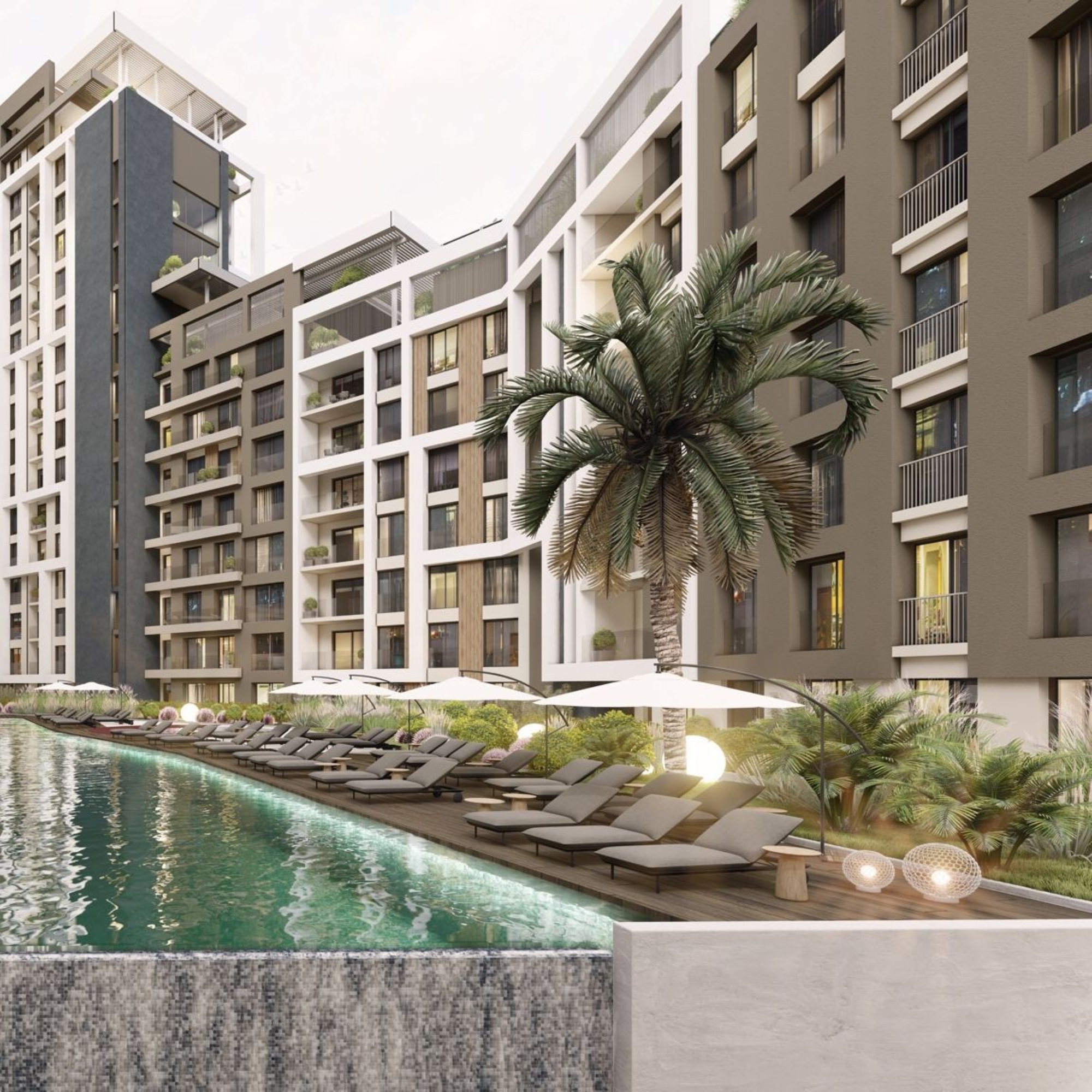 Luxuriöses 1+1 Apartment mit Bergblick, ALTINTAŞ