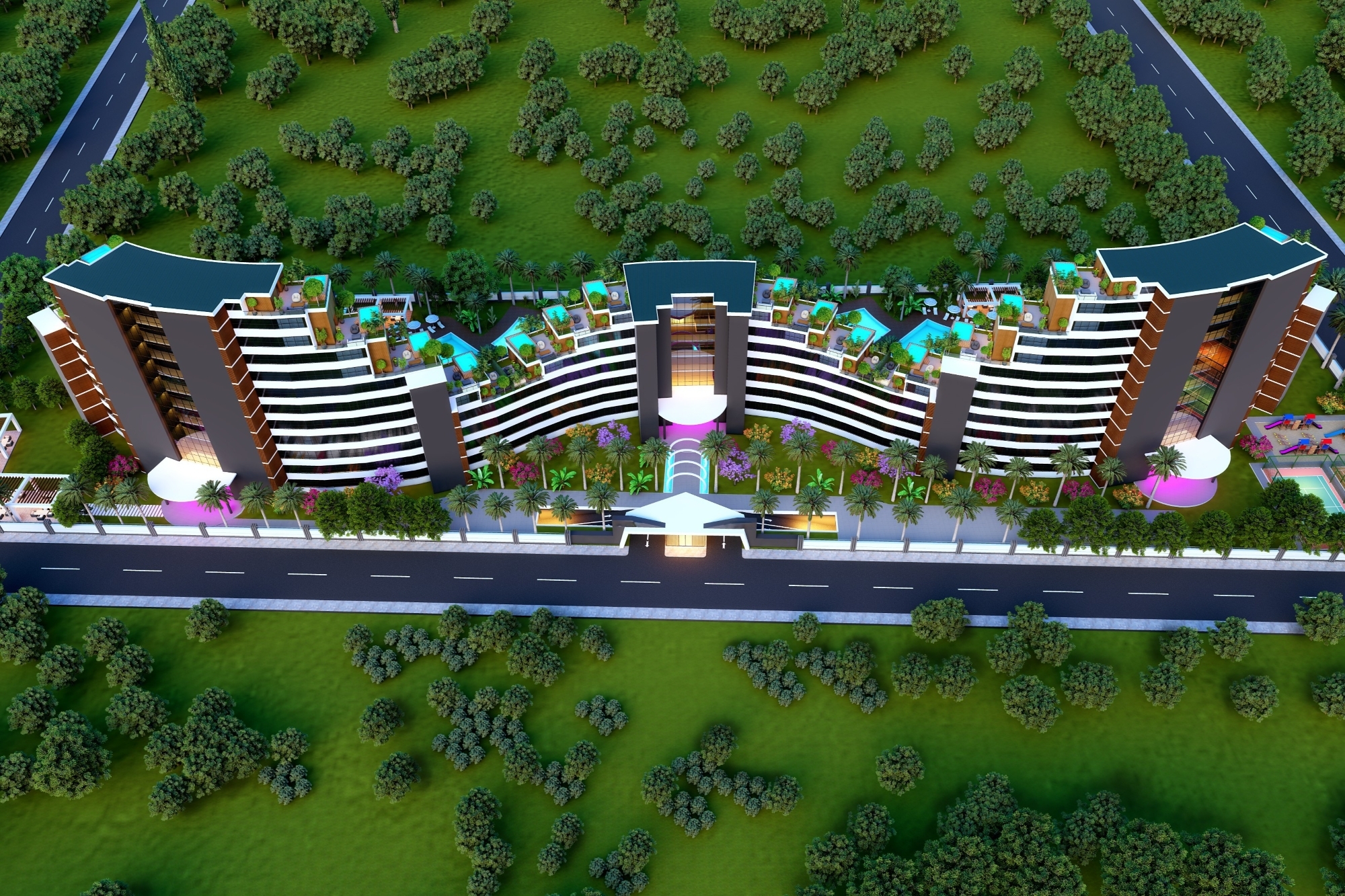 Luxury 1+1 Apartment with Mountain View in Altıntaş