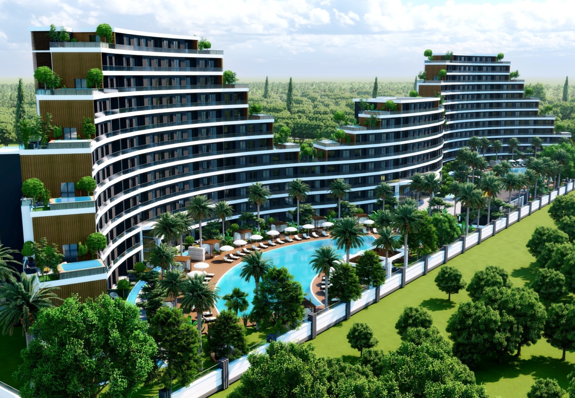 Luksus Bjergudsigt 2+1 Lejlighed i Antalya - ALTINTAŞ