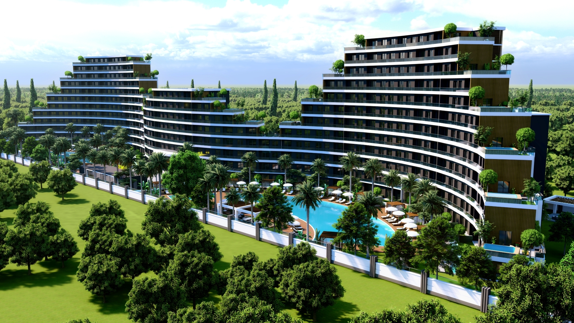 Luksus Bjergudsigt 2+1 Lejlighed i Antalya - ALTINTAŞ