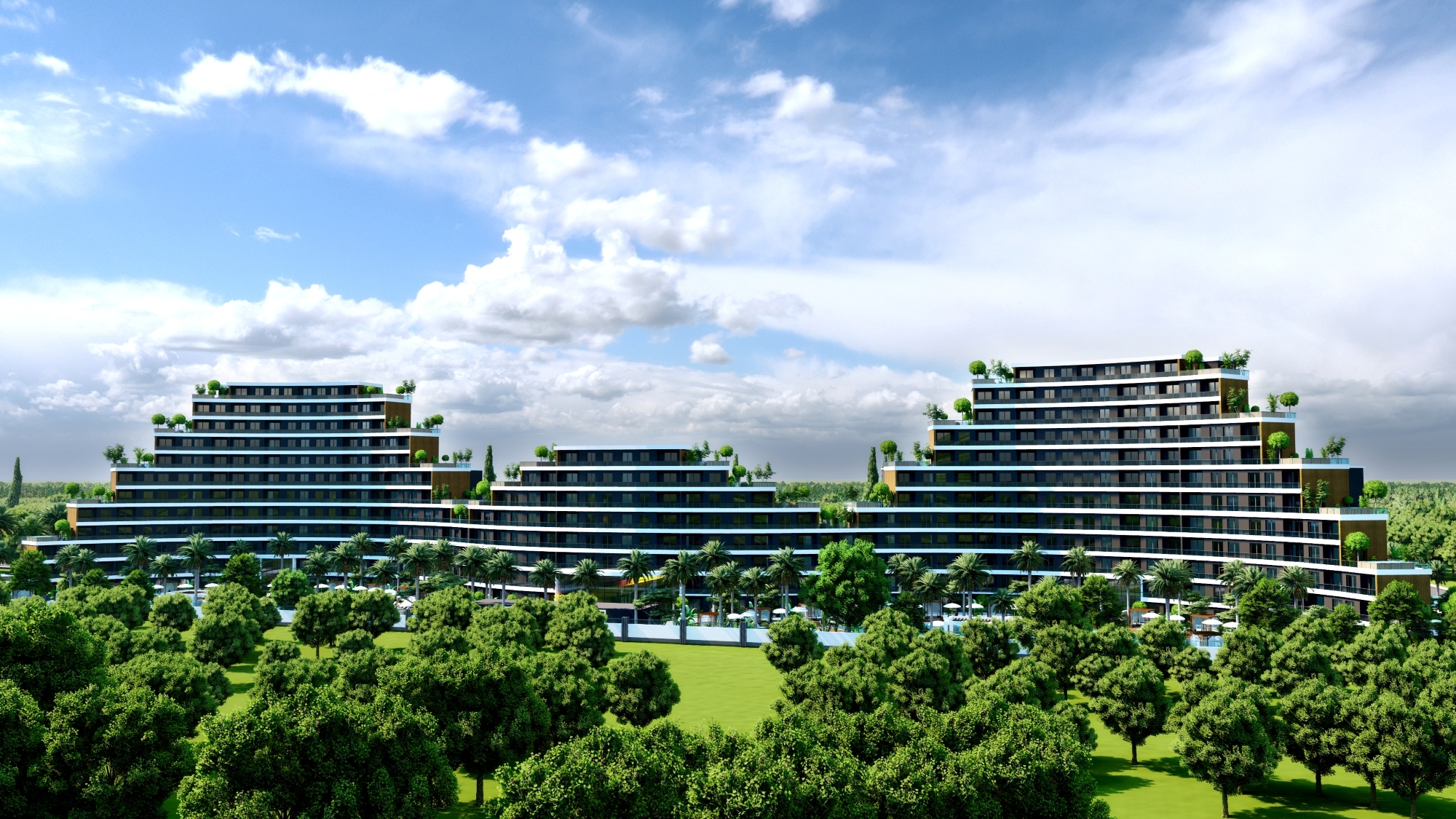 Luksus Bjergudsigt 2+1 Lejlighed i Antalya - ALTINTAŞ