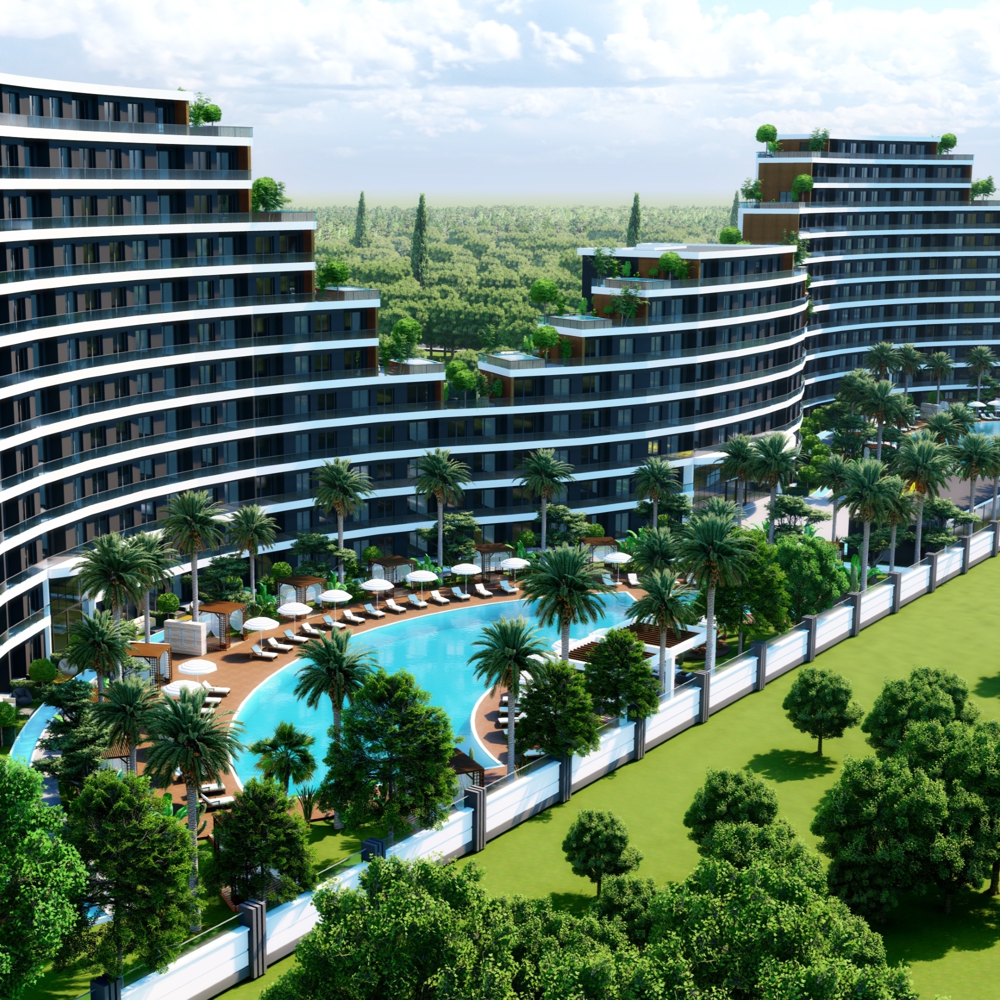 Luksus Bjergudsigt 2+1 Lejlighed i Antalya - ALTINTAŞ