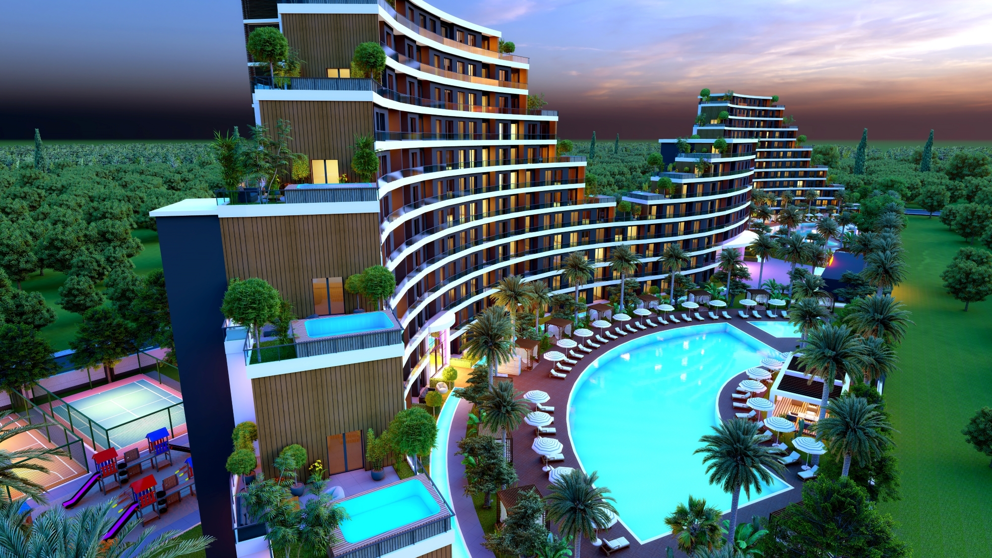 Luksus Bjergudsigt 2+1 Lejlighed i Antalya - ALTINTAŞ