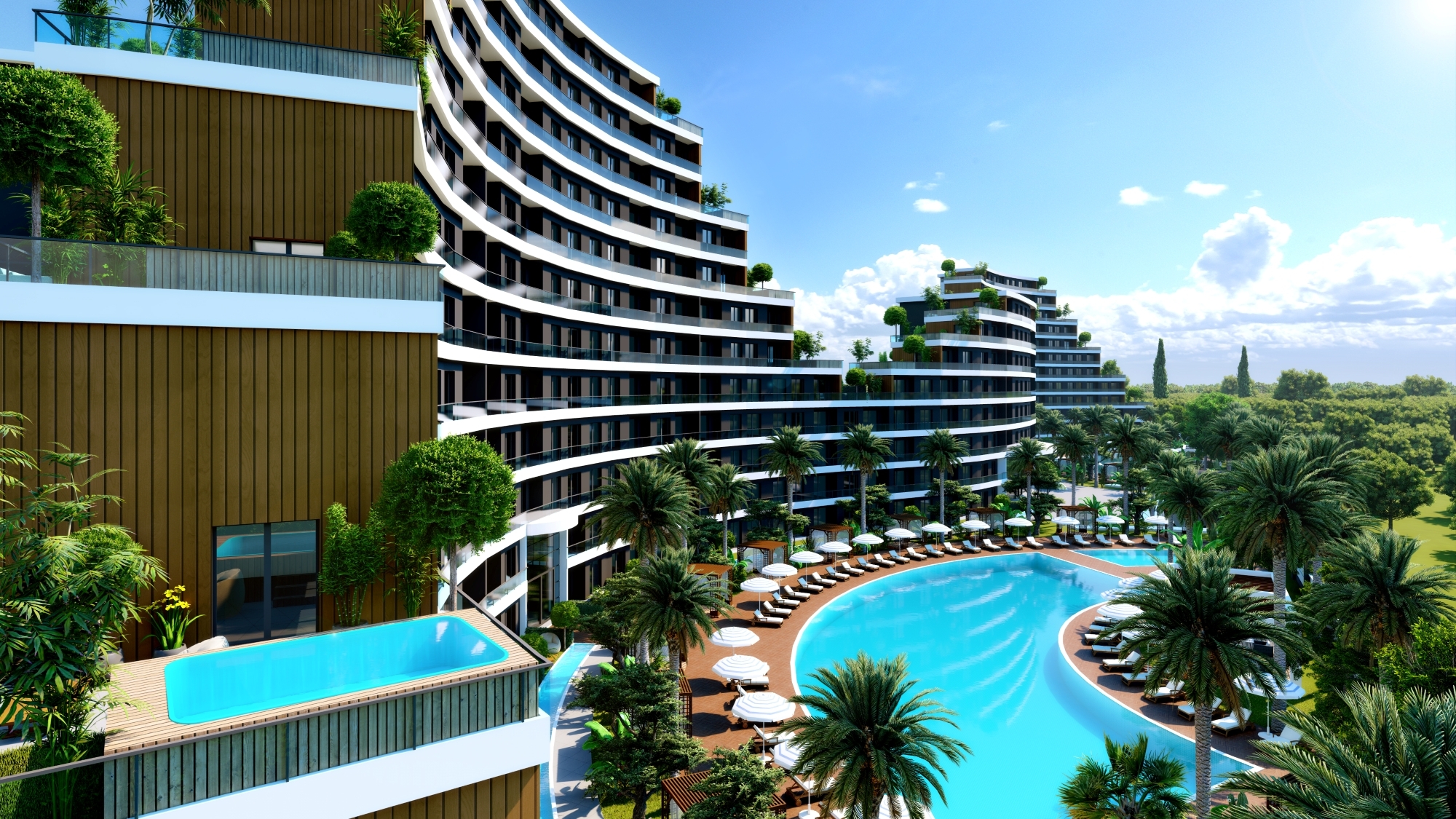 Luksus Bjergudsigt 2+1 Lejlighed i Antalya - ALTINTAŞ