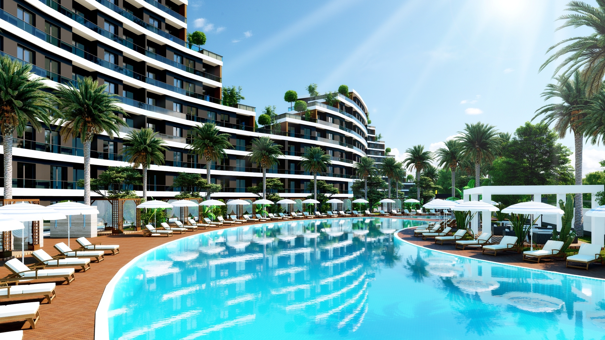 Luksus Bjergudsigt 2+1 Lejlighed i Antalya - ALTINTAŞ