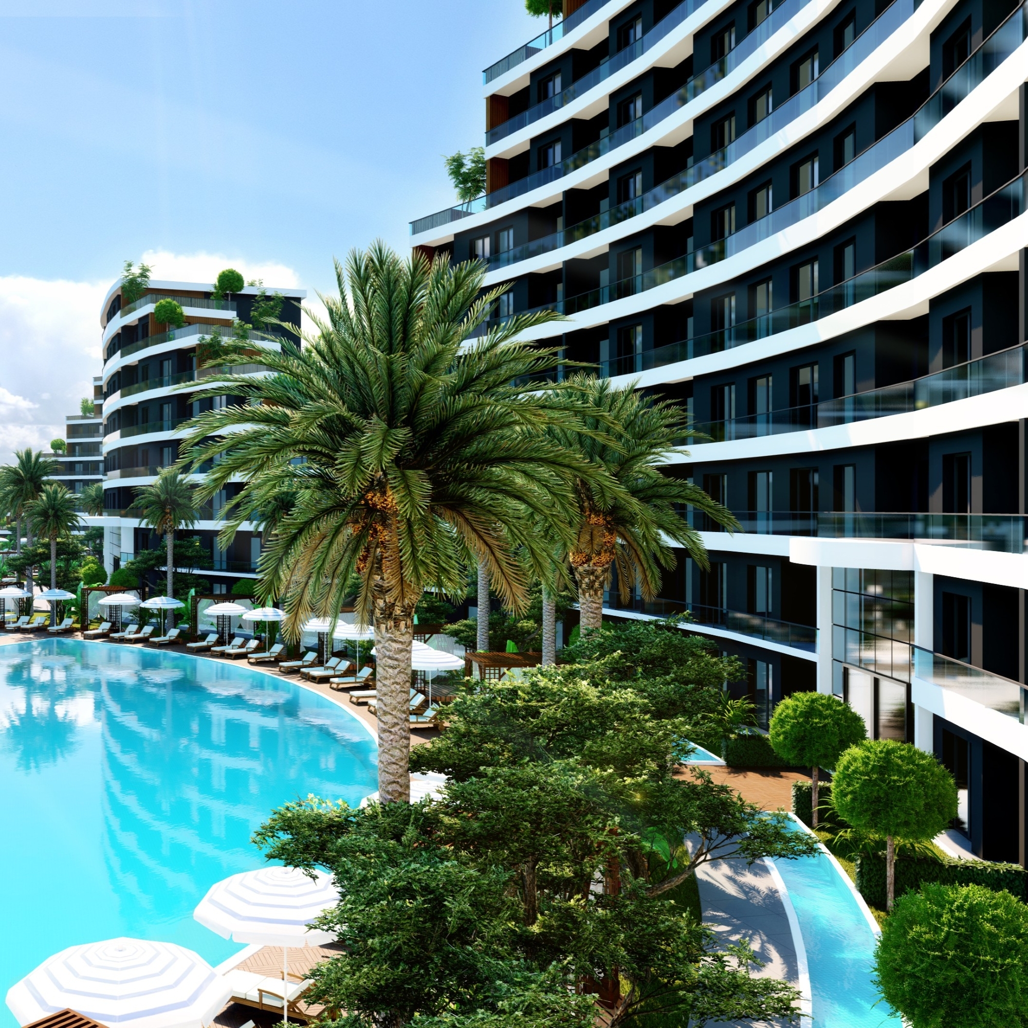 Luksus Bjergudsigt 2+1 Lejlighed i Antalya - ALTINTAŞ
