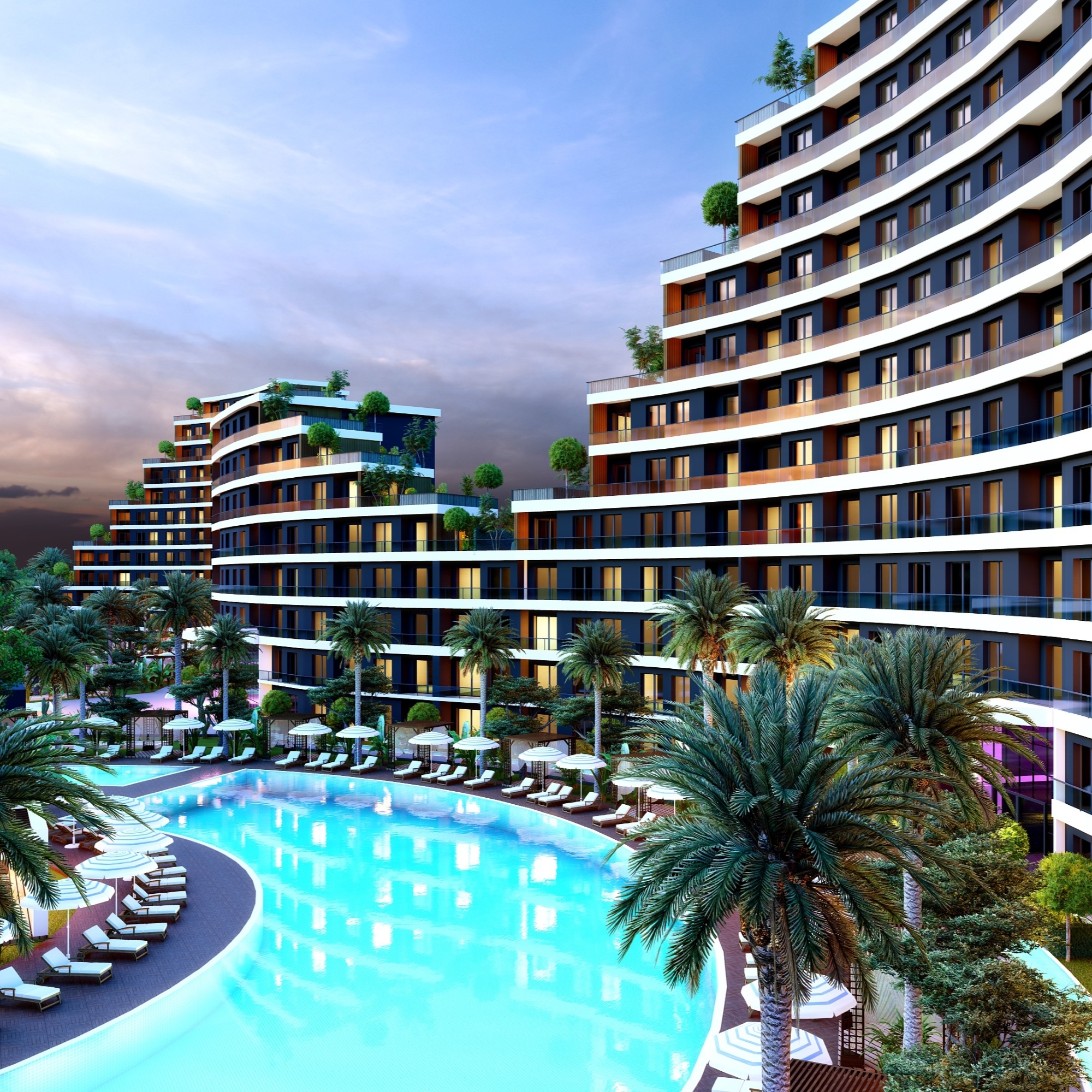 Luksus Bjergudsigt 2+1 Lejlighed i Antalya - ALTINTAŞ