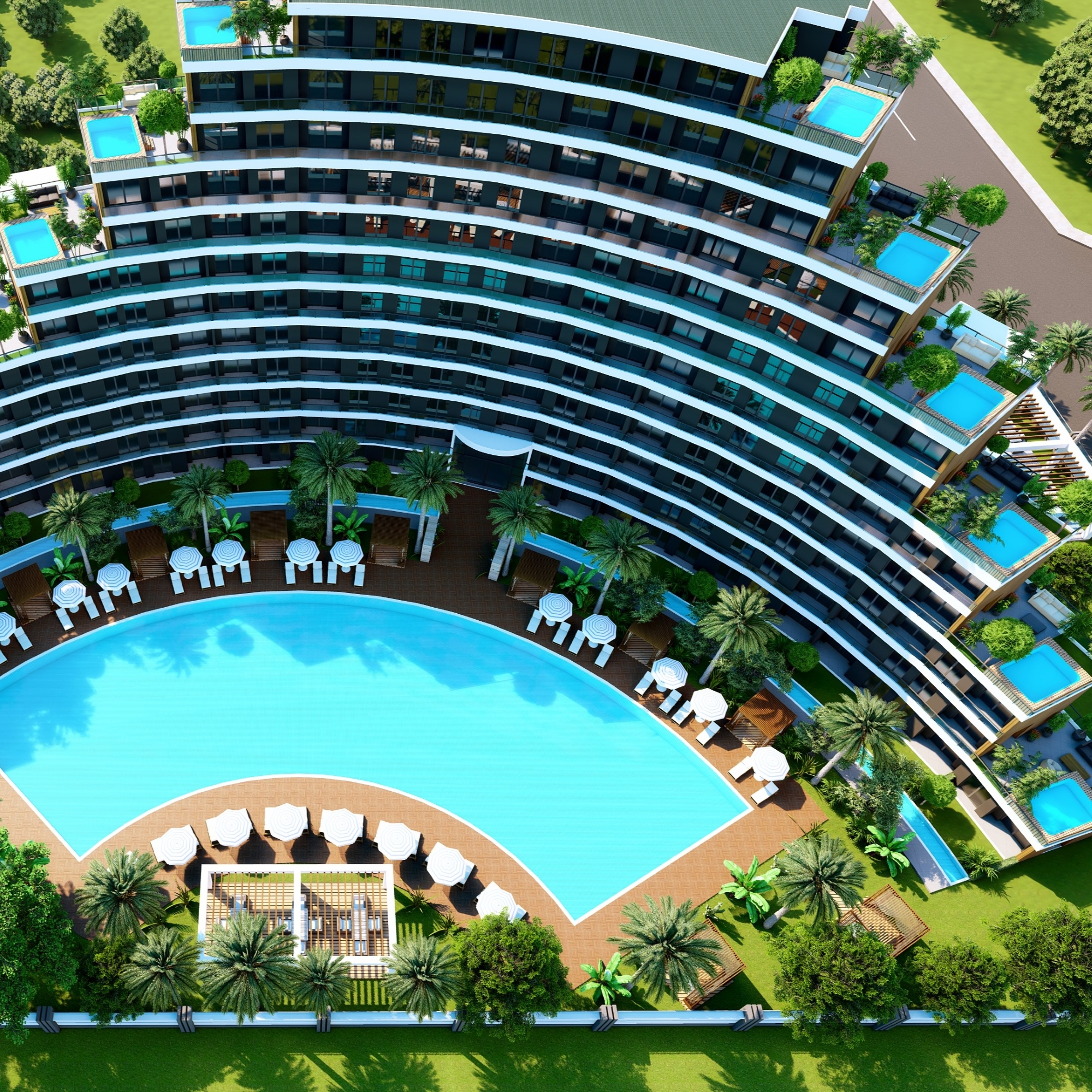 Luksus Bjergudsigt 2+1 Lejlighed i Antalya - ALTINTAŞ