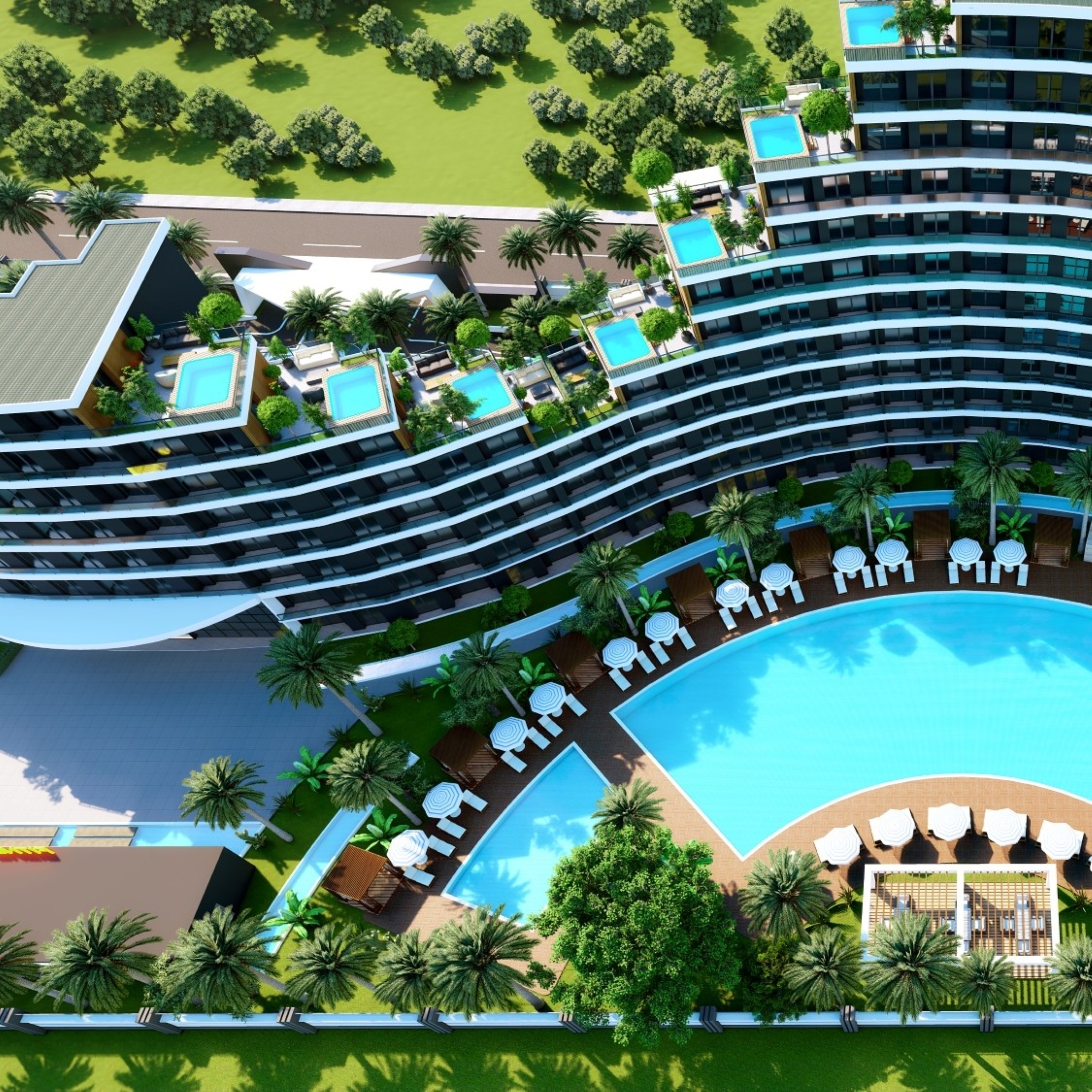 Luksus Bjergudsigt 2+1 Lejlighed i Antalya - ALTINTAŞ