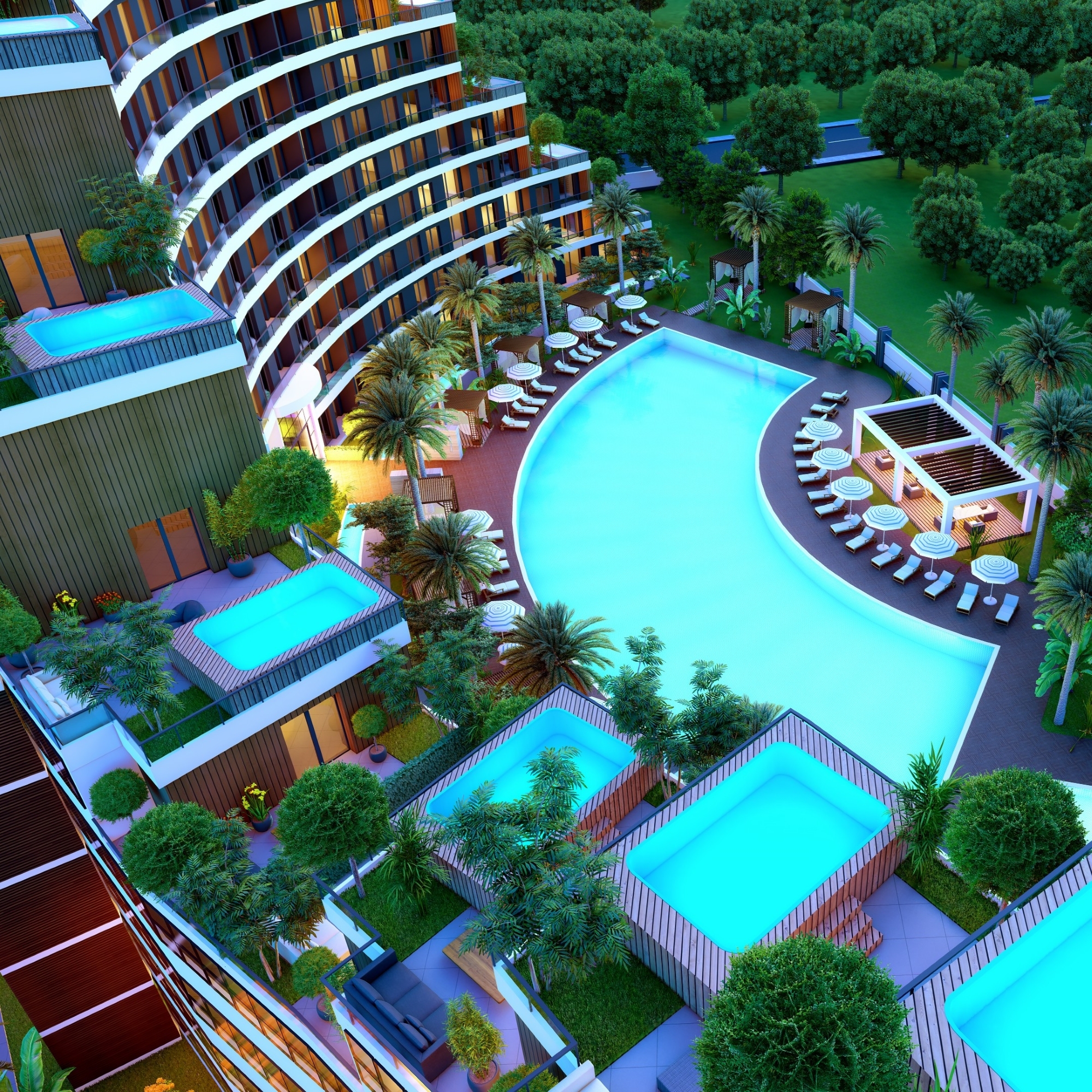 Luksus Bjergudsigt 2+1 Lejlighed i Antalya - ALTINTAŞ