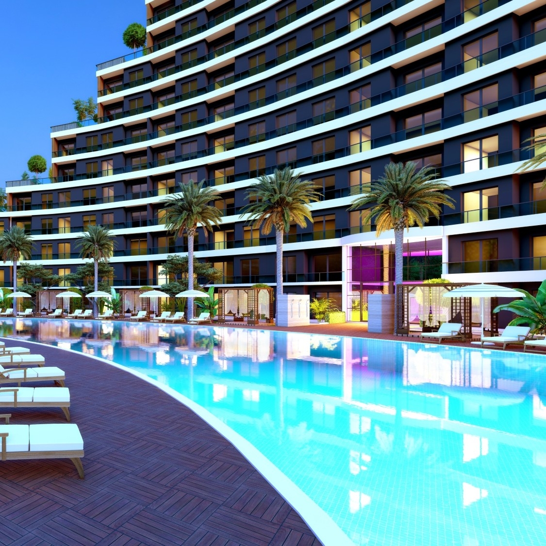 Luxuriöses 3+1 Apartment mit Bergblick in ALTINTAŞ