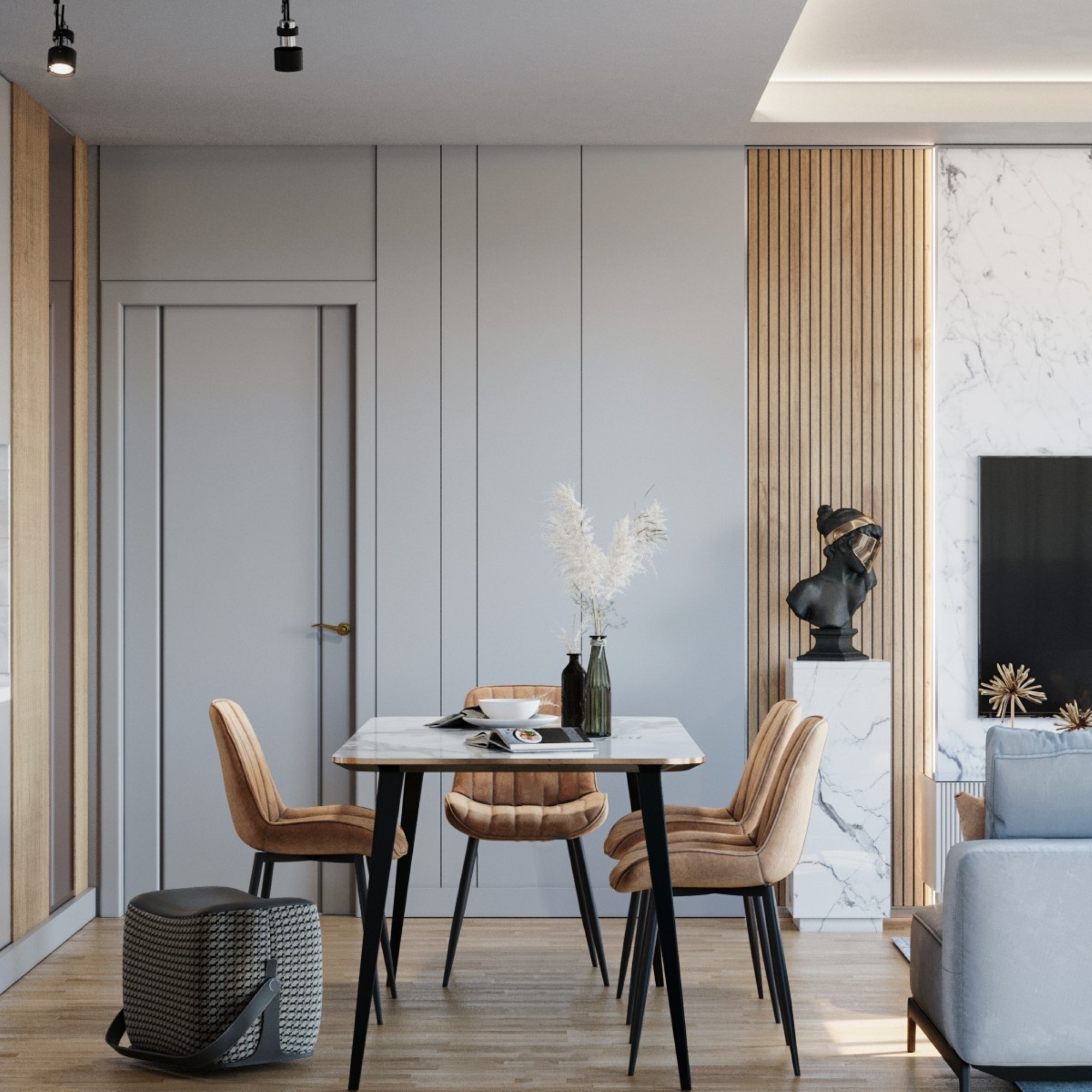 Luxuriöses 1+1 Apartment mit Bergblick in Altıntaş, Antalya