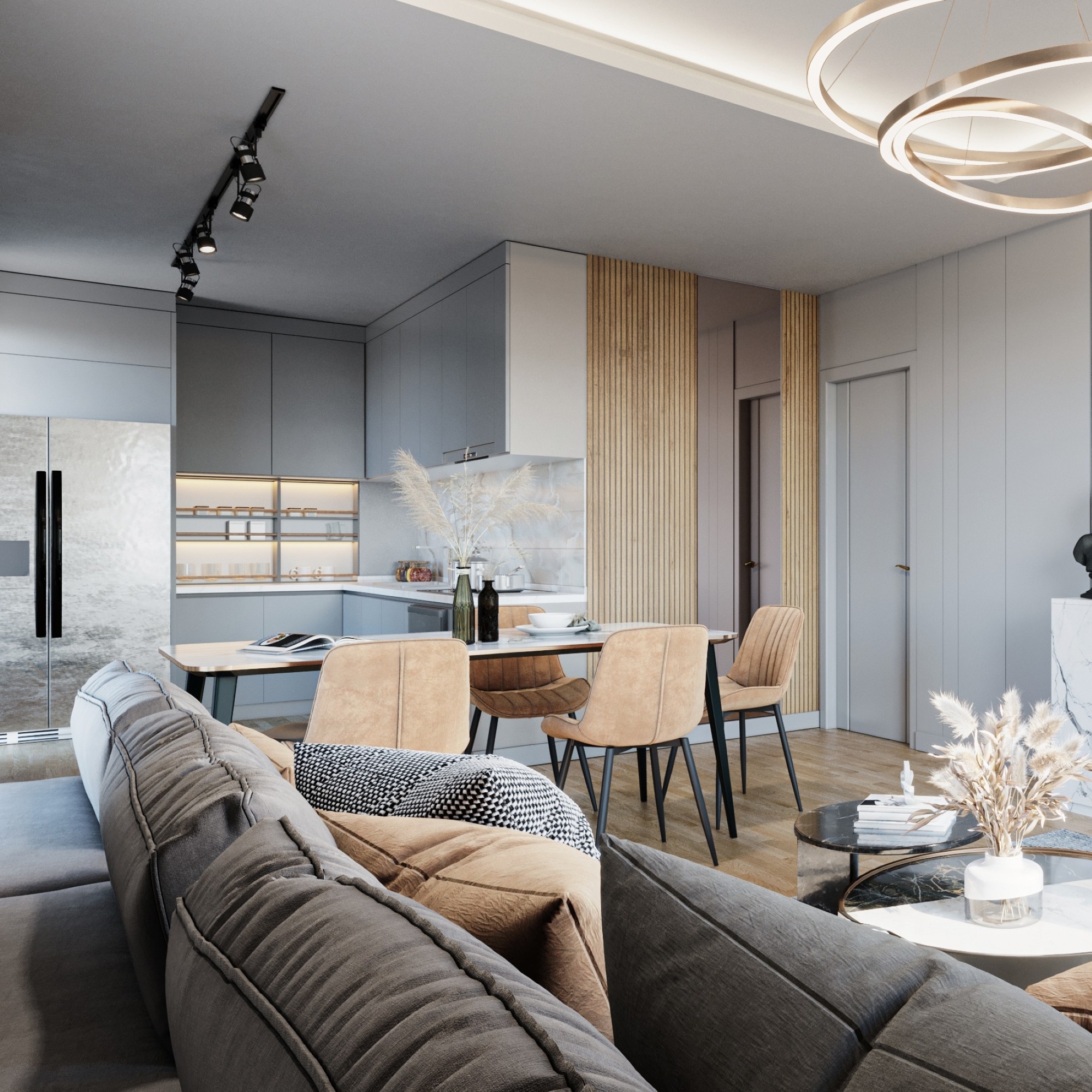 Luxuriöses 1+1 Apartment mit Bergblick in Altıntaş, Antalya