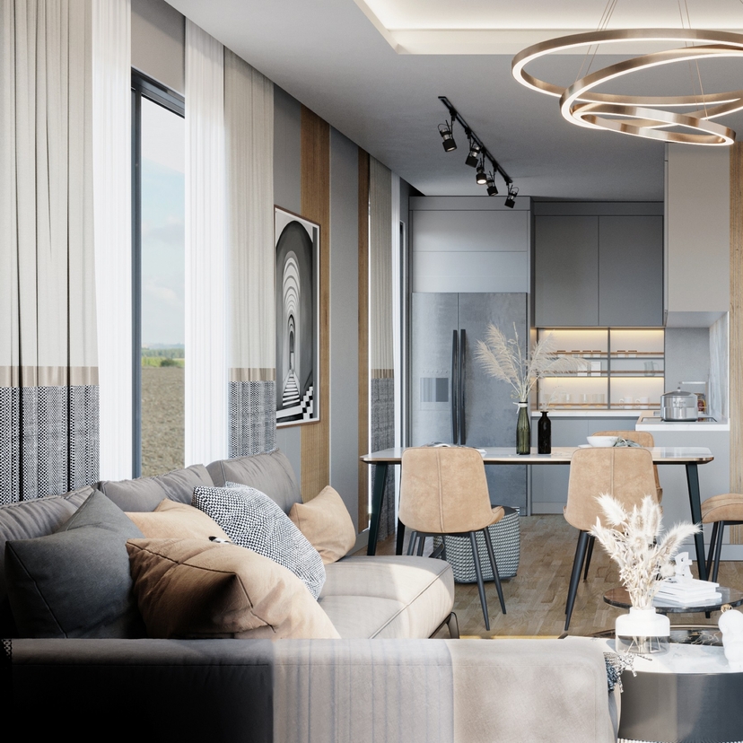 Ylellinen 3+1 huoneistonäköalalla Antalyassa - ALTINTAŞ