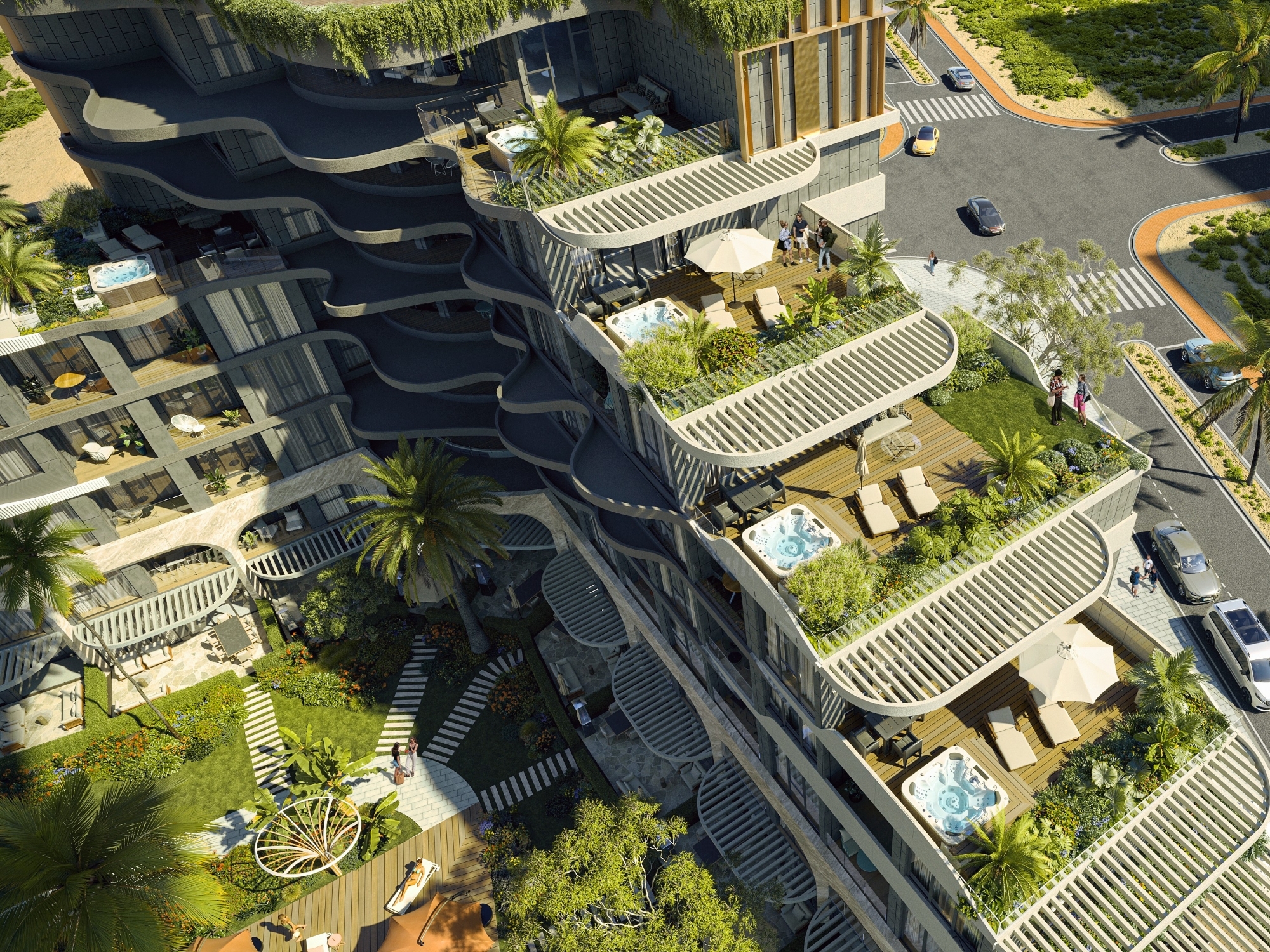 Luxuriöses 1+1 Apartment mit Bergblick in Altıntaş