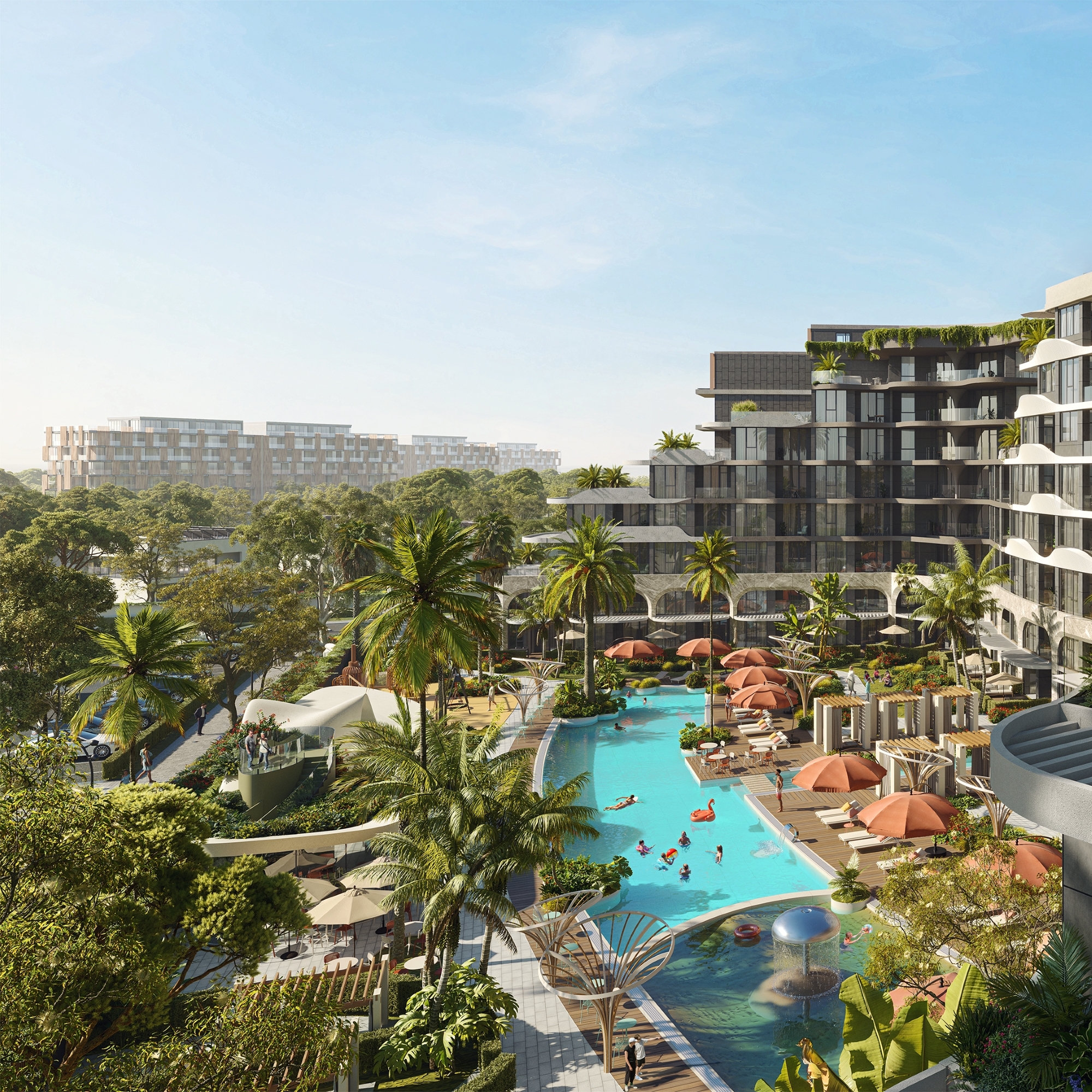 Luxuriöses 1+1 Apartment mit Bergblick in Altıntaş