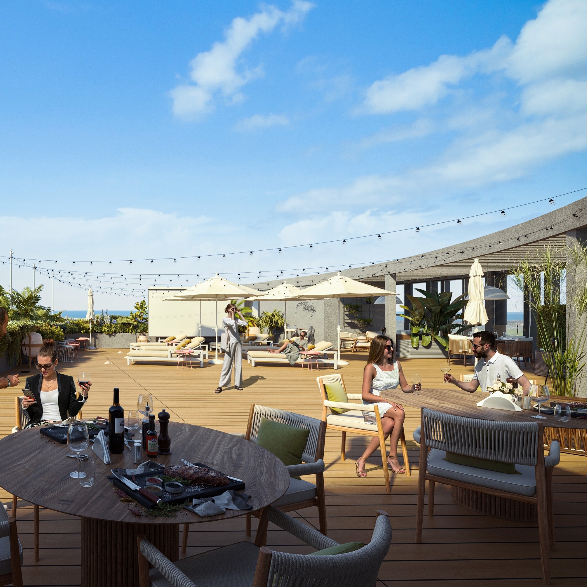 Luxuriöses 1+1 Apartment mit Bergblick in Altıntaş
