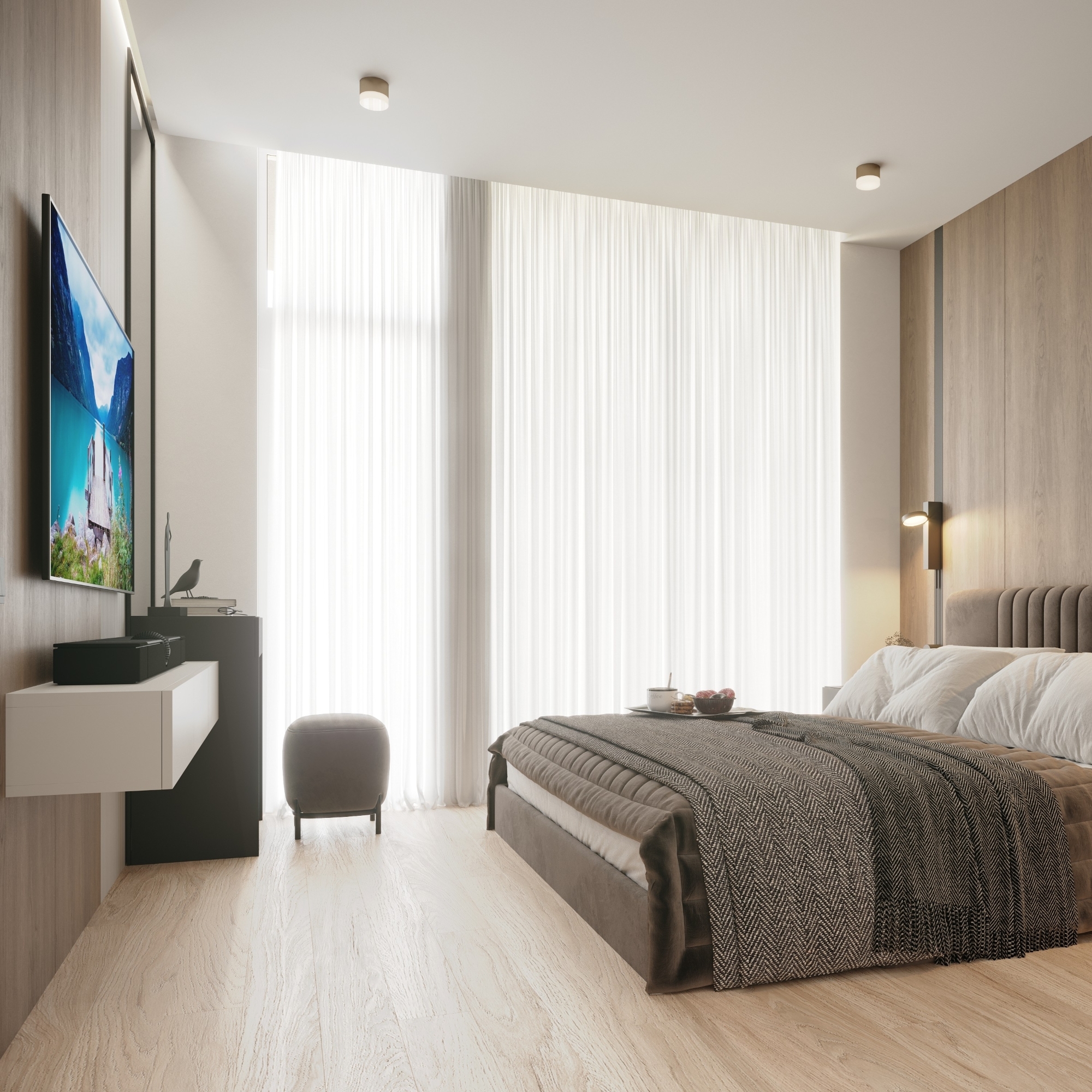 Luxuriöses 1+1 Apartment mit Bergblick in Altıntaş