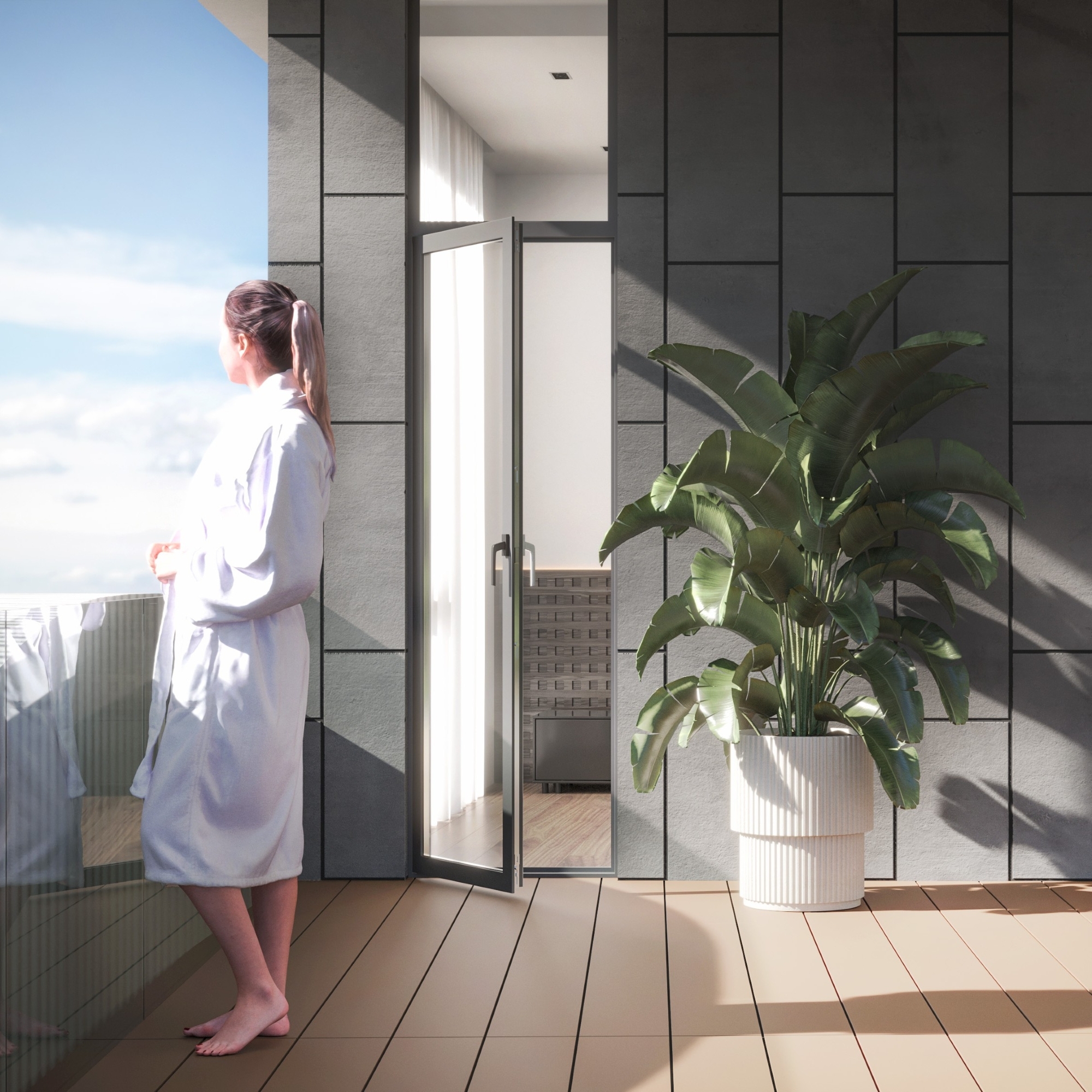 Luxuriöses 1+1 Apartment mit Bergblick in Altıntaş