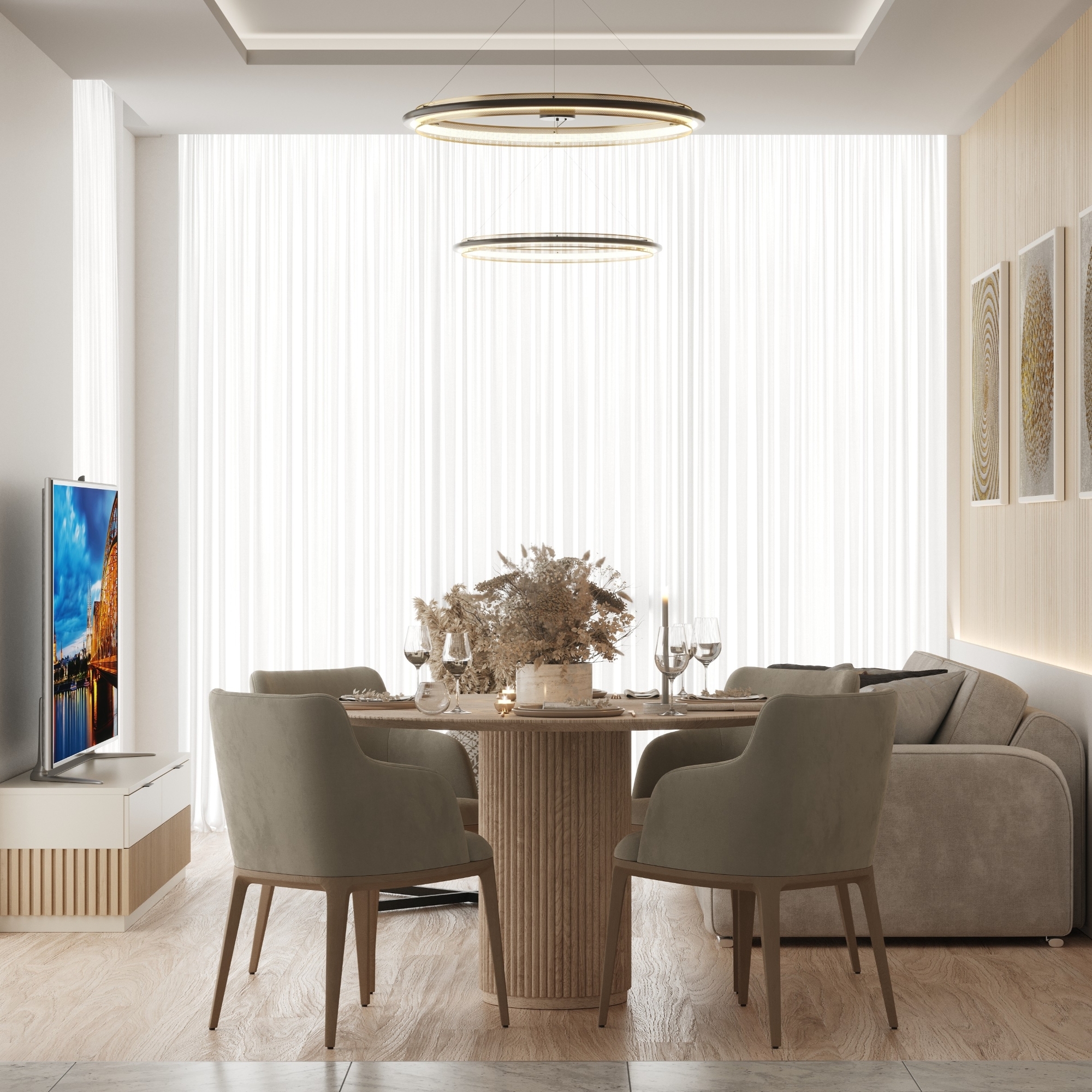 Luxury 2+1 Apartment with Mountain Views in ALTINTAŞ