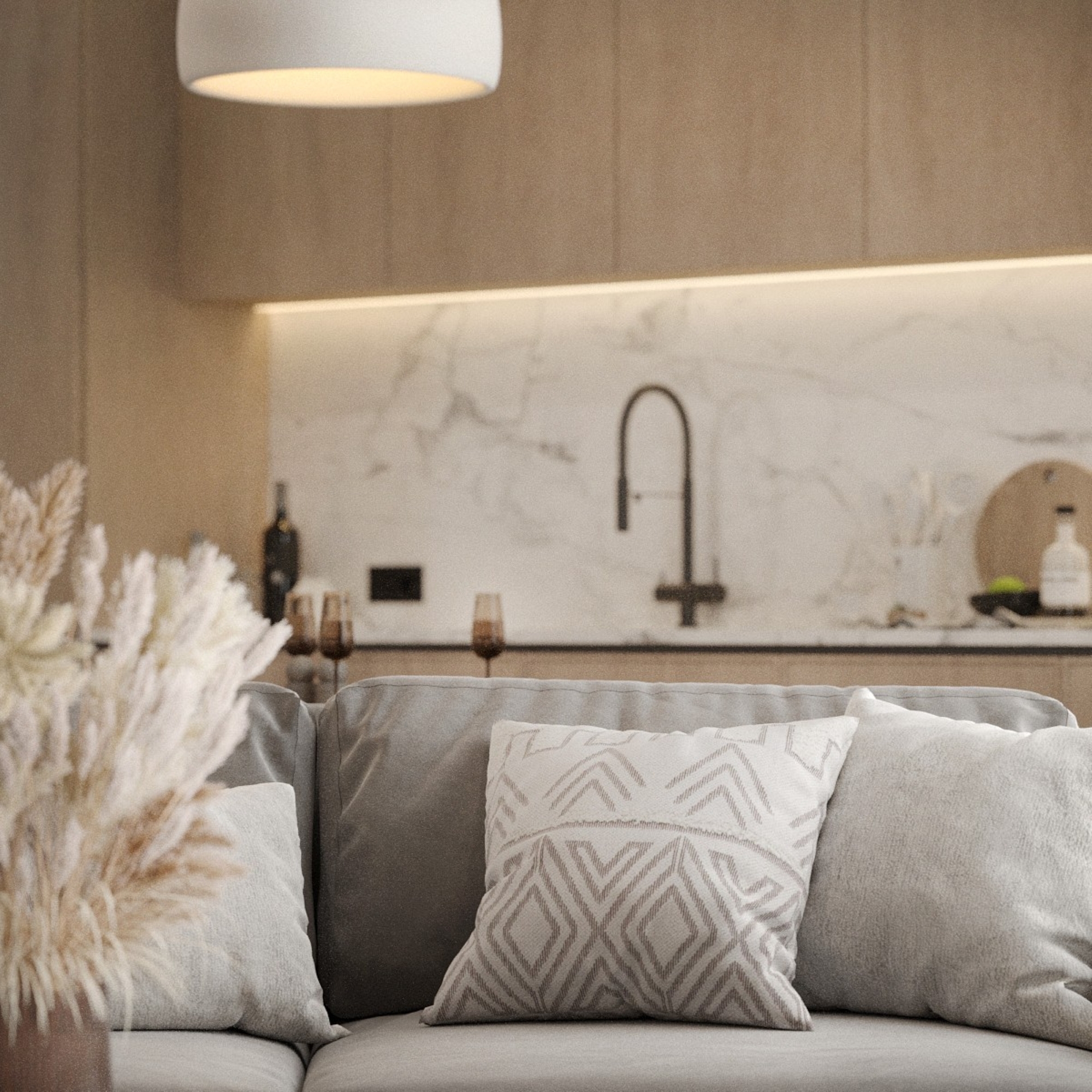 Luxury 2+1 Apartment with Mountain Views in ALTINTAŞ