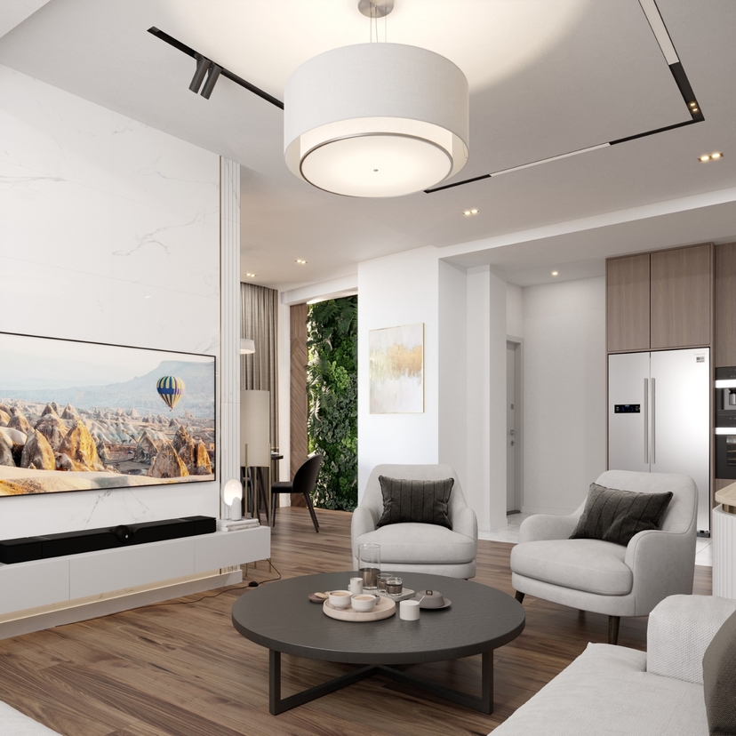 Luxuriöses 3+1 Apartment mit Bergblick in Altintas