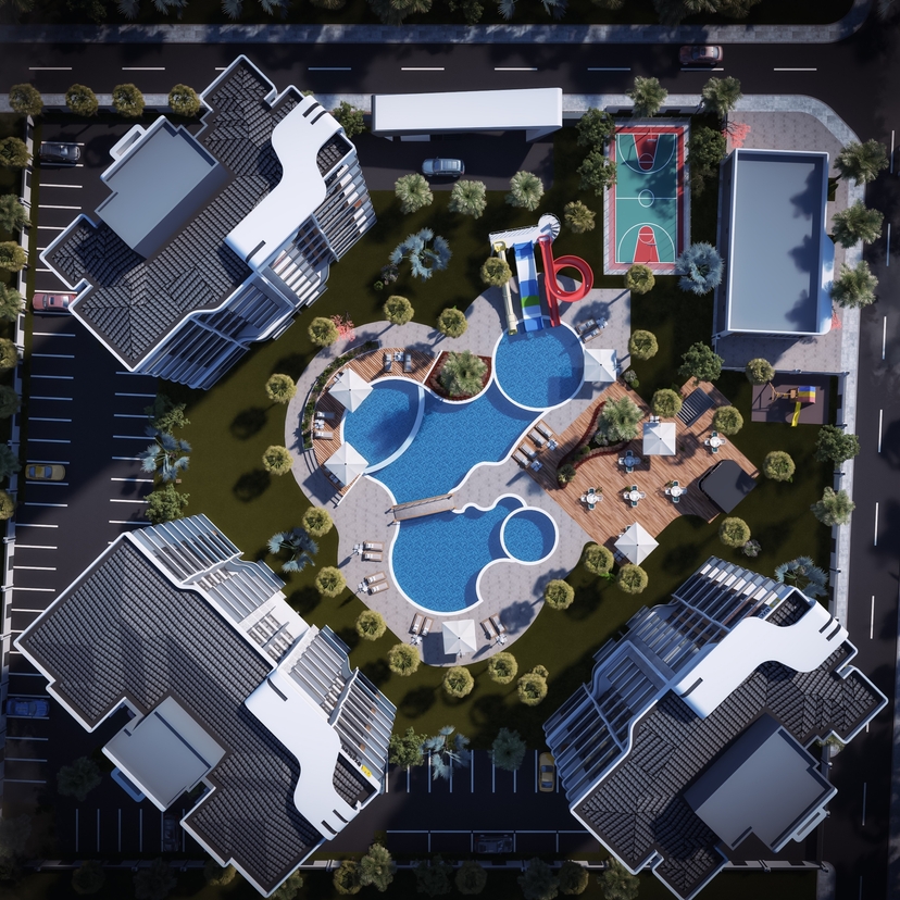 Luxury Mountain View 2+1 Apartment in ALTINTAŞ, Antalya