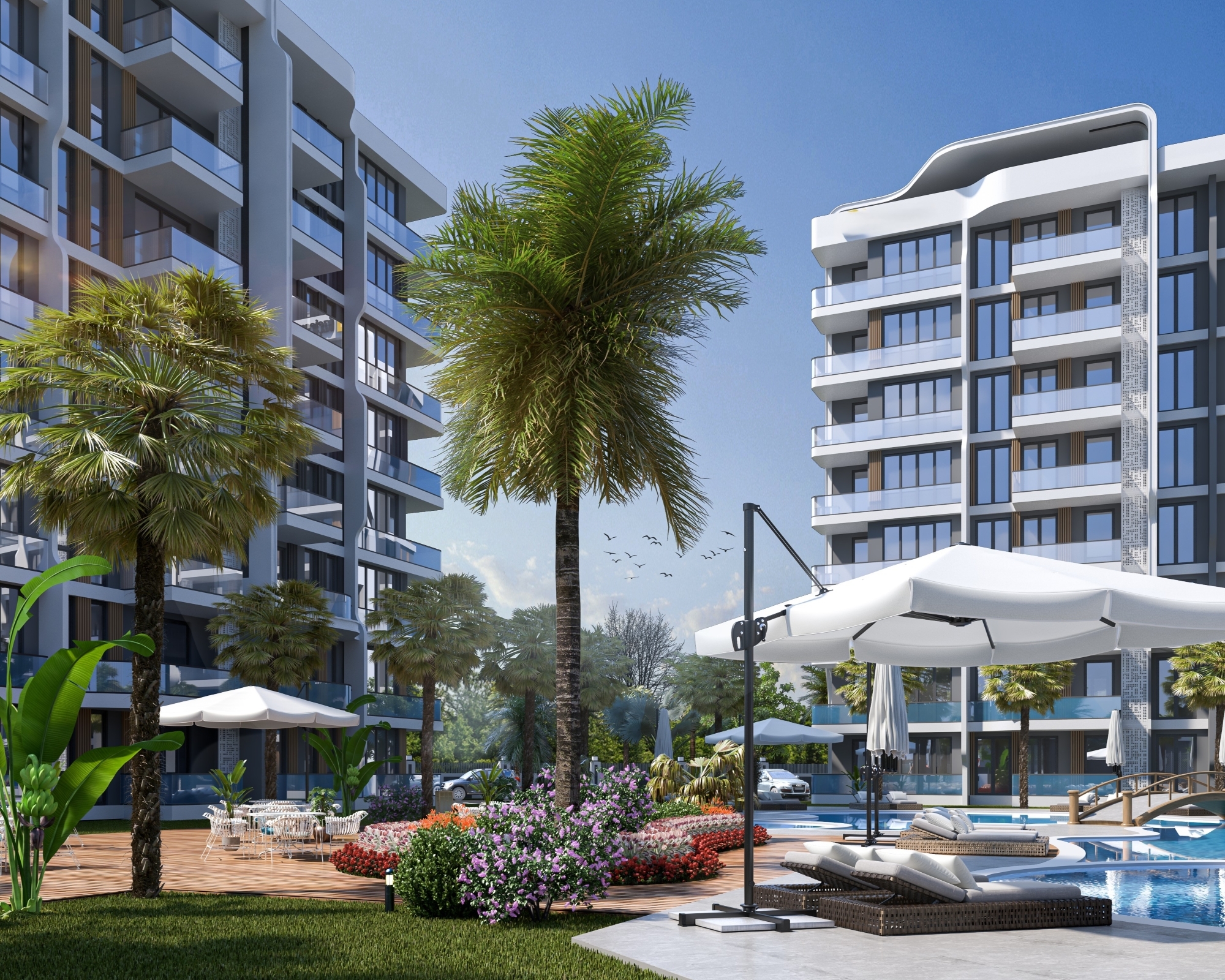 Luxury Mountain View 2+1 Apartment in ALTINTAŞ, Antalya