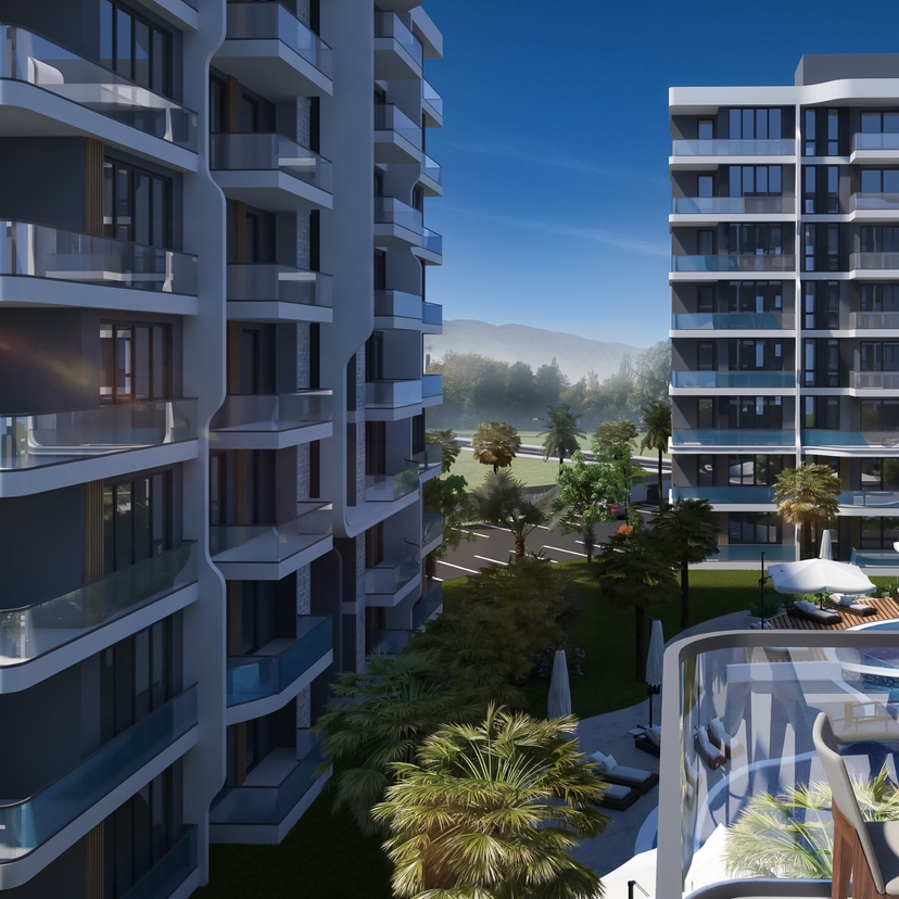 Luxury Mountain View 2+1 Apartment in ALTINTAŞ, Antalya