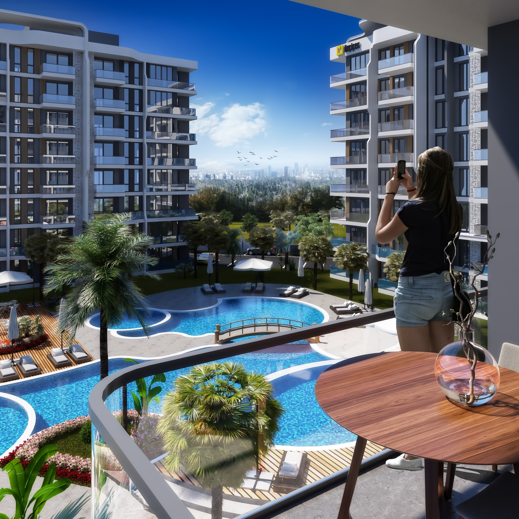 Luxury Mountain View 2+1 Apartment in ALTINTAŞ, Antalya