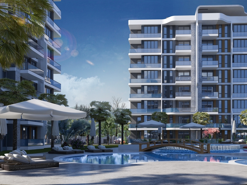 Luxury Mountain View 2+1 Apartment in ALTINTAŞ, Antalya